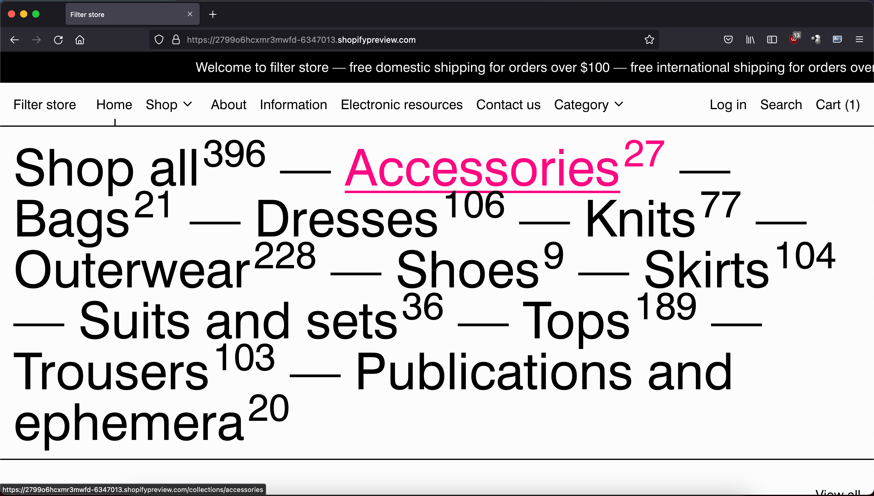 New website! Filter store