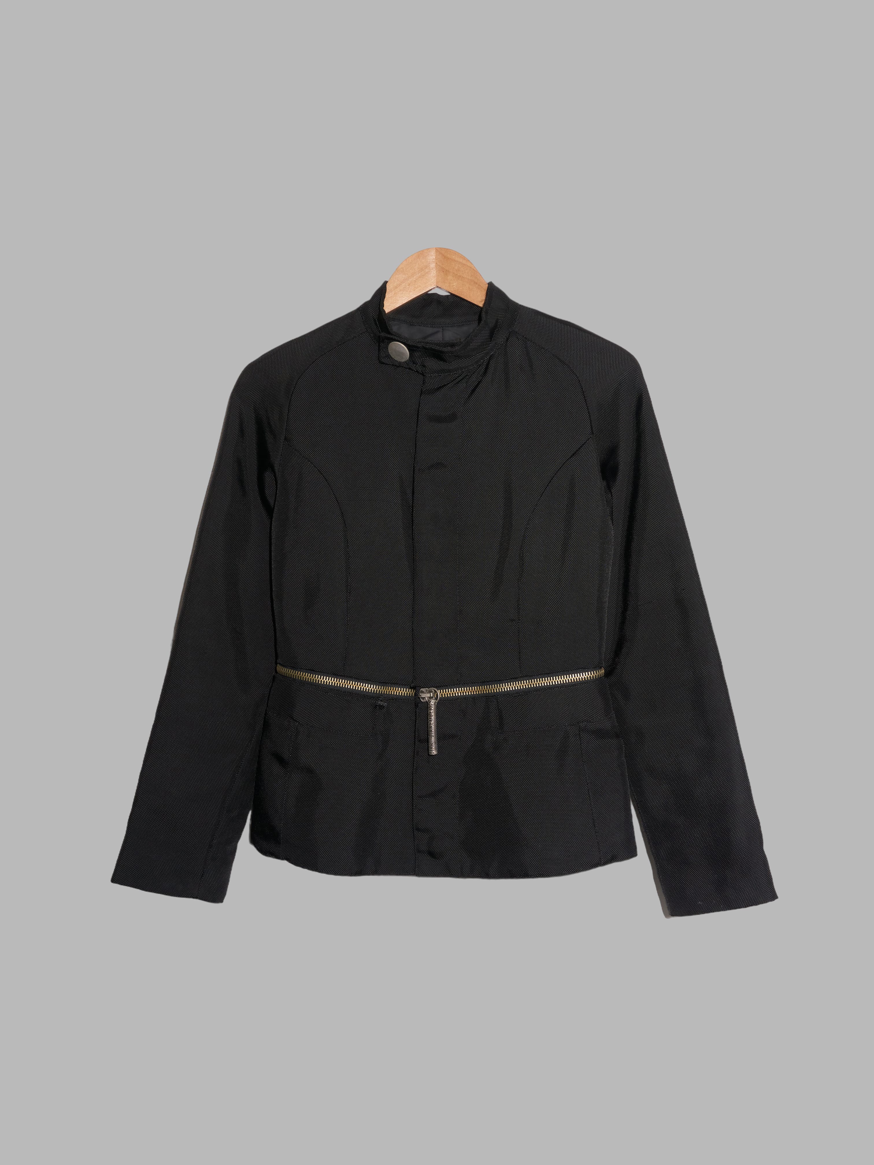 Dirk Bikkembergs winter 1996 black ballistic nylon jacket with