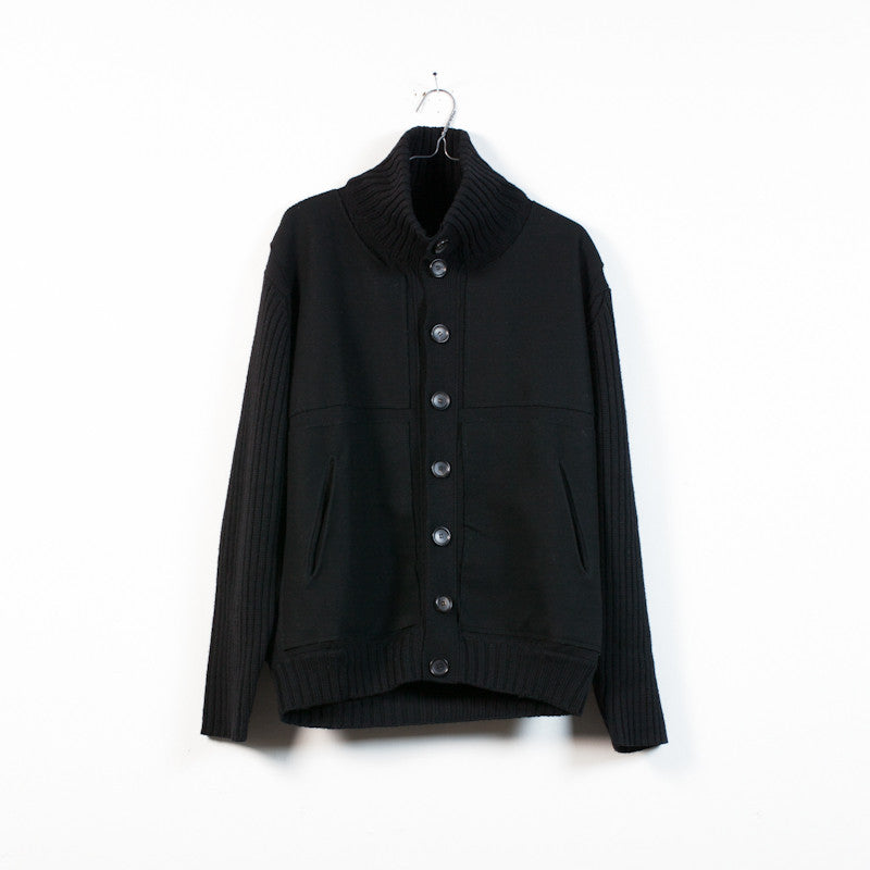 Dirk Schonberger heavy knit felt panel blouson jacket – Filter store