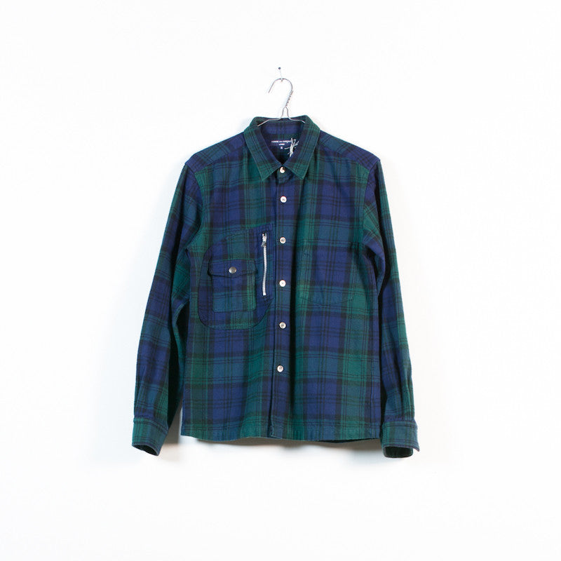 Comme des Garcons Homme utility pocket flannel shirt – Filter store