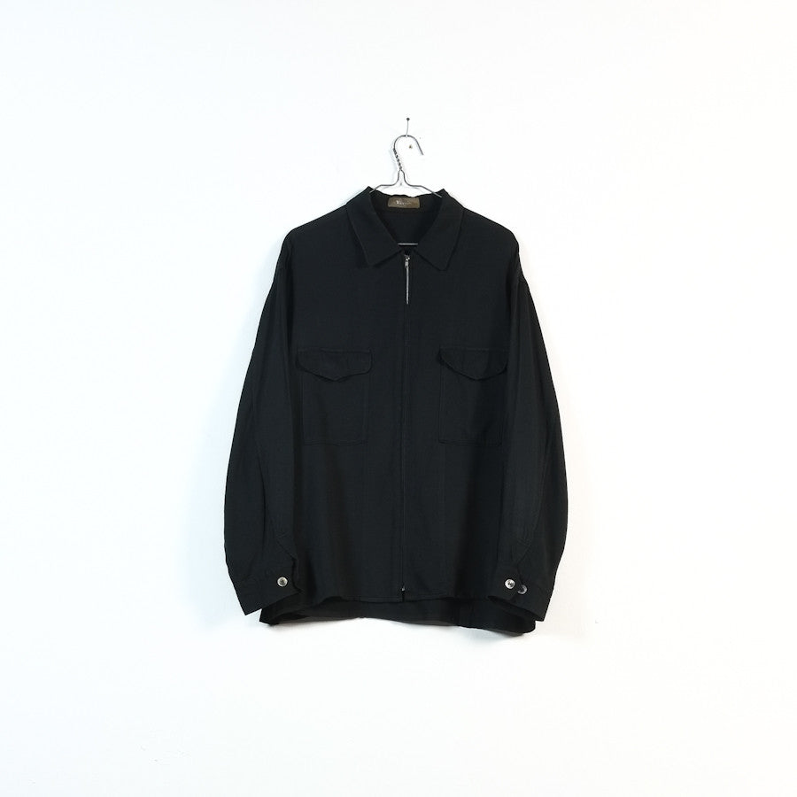 Y's Yohji Yamamoto oversized rayon zip shirt jacket – Filter store
