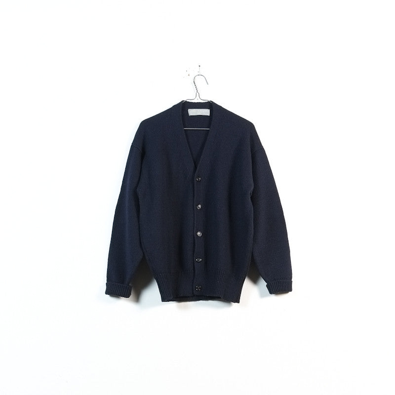 Comme des Garcons Homme 1991 dark navy wool cardigan – Filter store