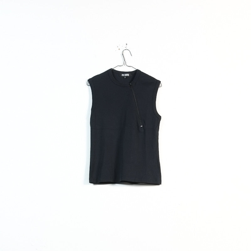 Raf Simons SS 2005 zip neck sleeveless tshirt – Filter store