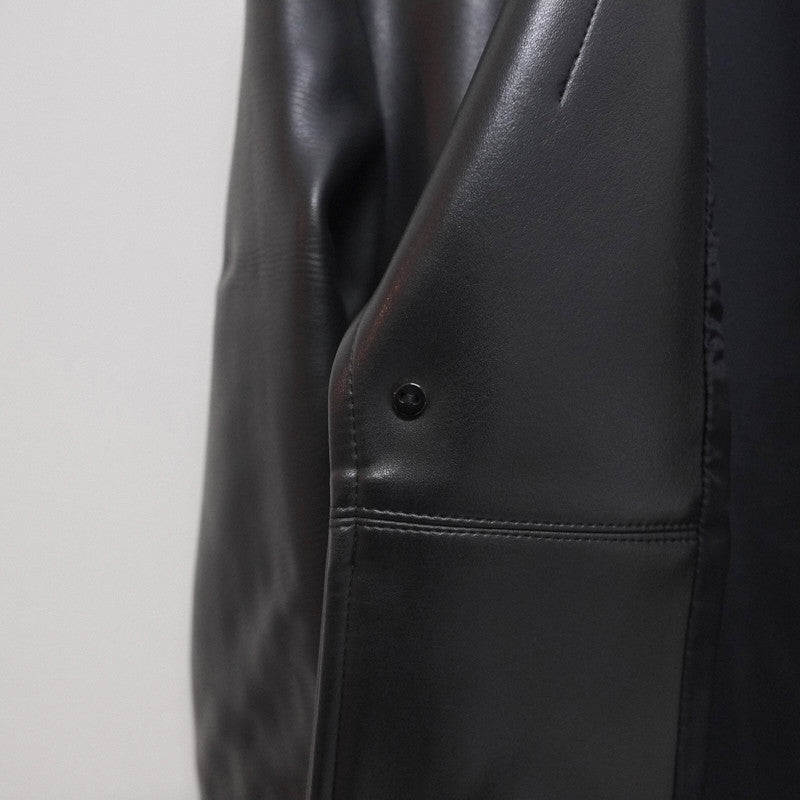 vinyl leather coat