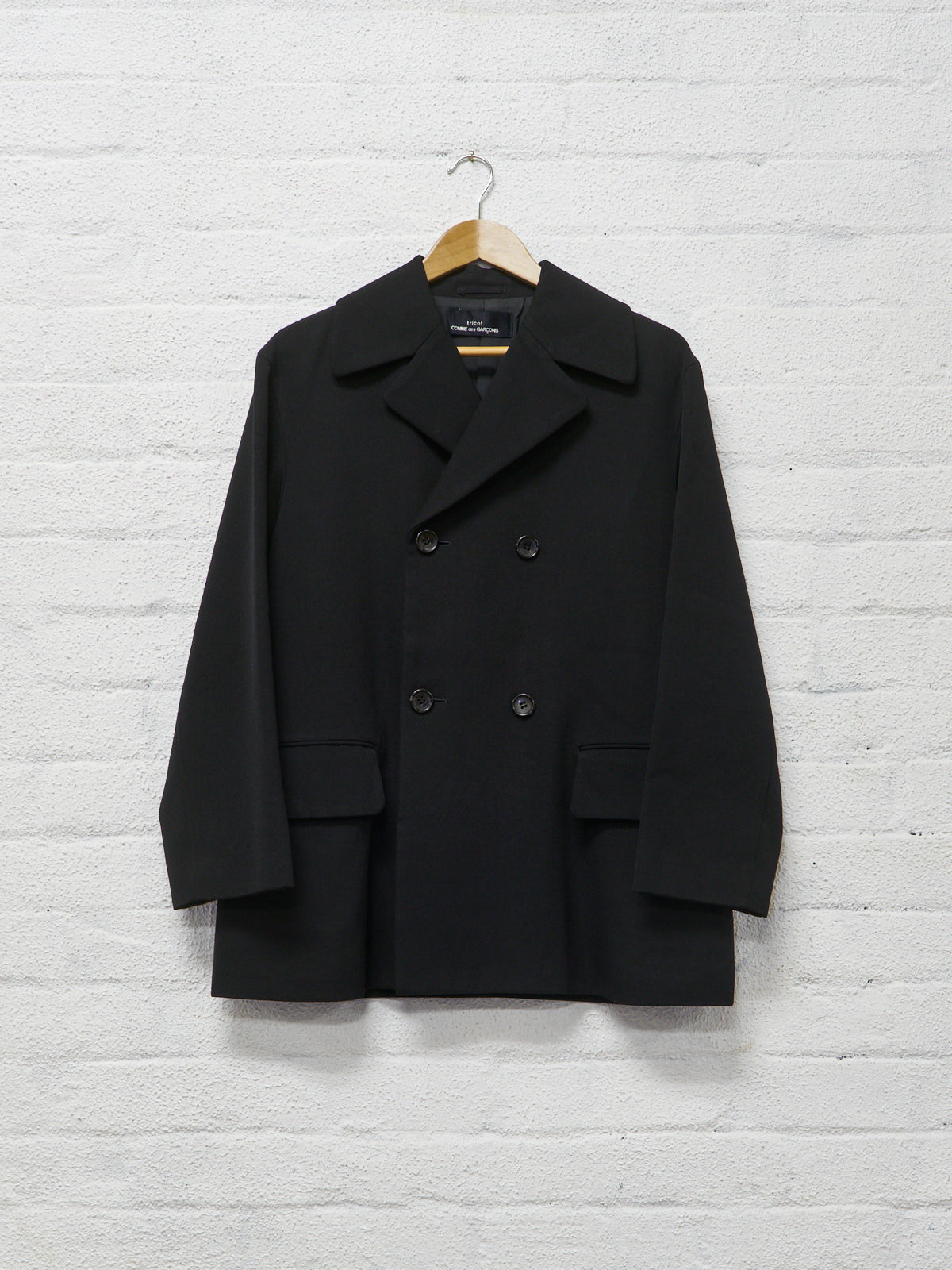 ウールComme des Garcons 90s Gabardine Coat - ジャケット・アウター