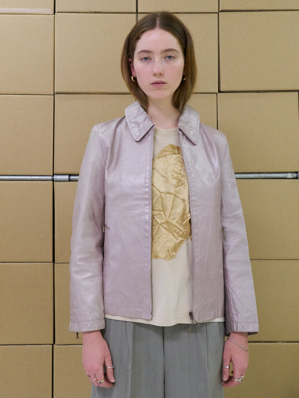 Apc leather jacket hot sale