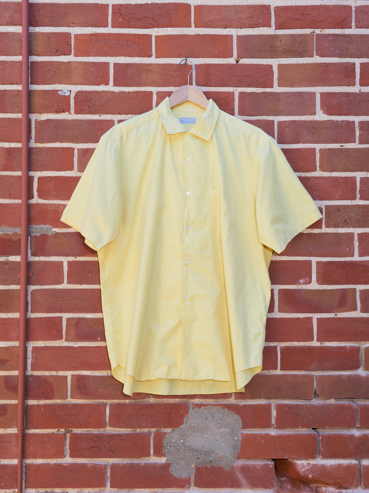 COMME des GARCONS HOMME 半袖シャツ イエロー comme des garcons homme 90s yellow short sleeve shirt – Filter store