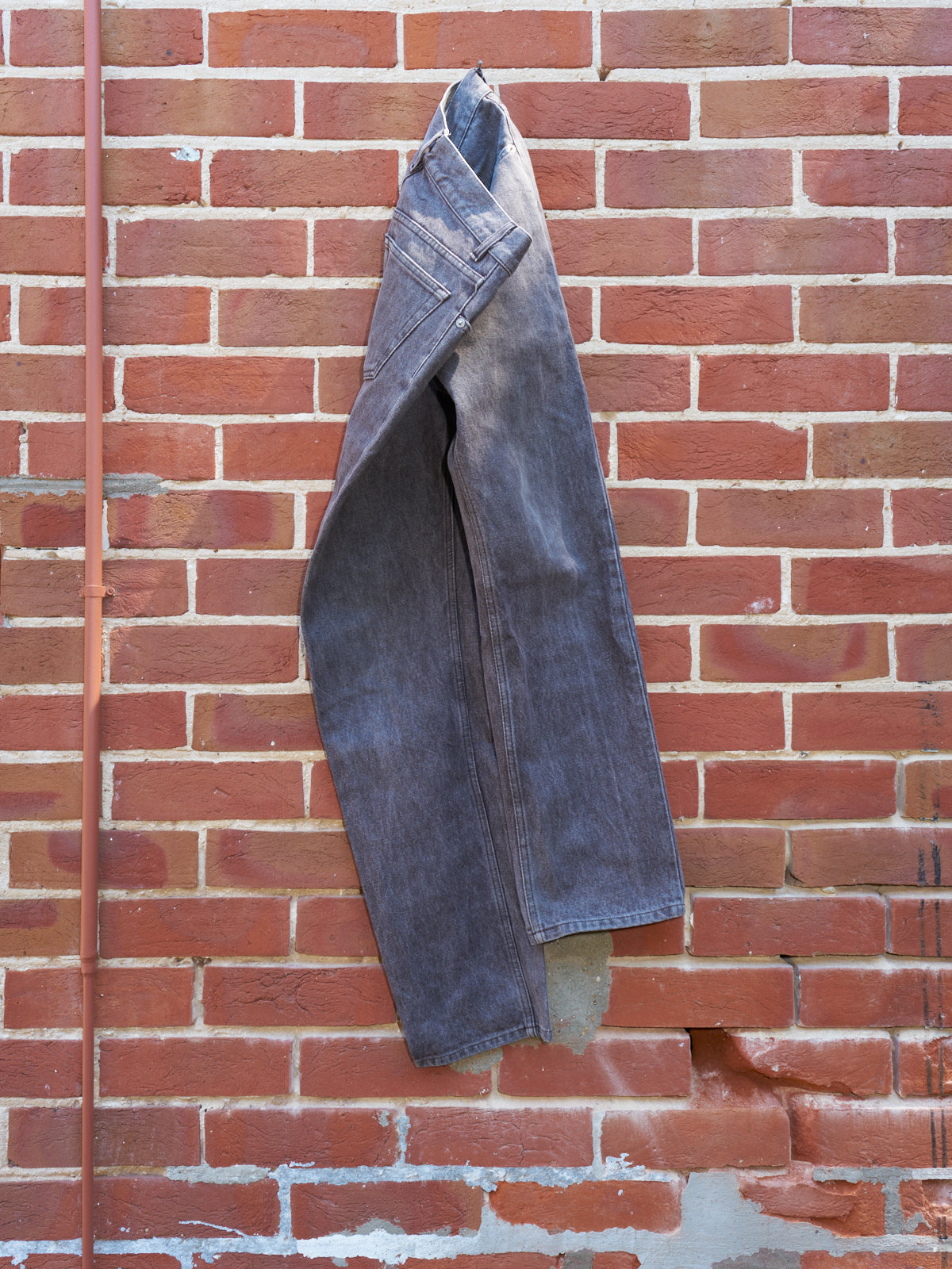 helmut lang grey raw denim 'classic cut' jeans size 31 – Filter store