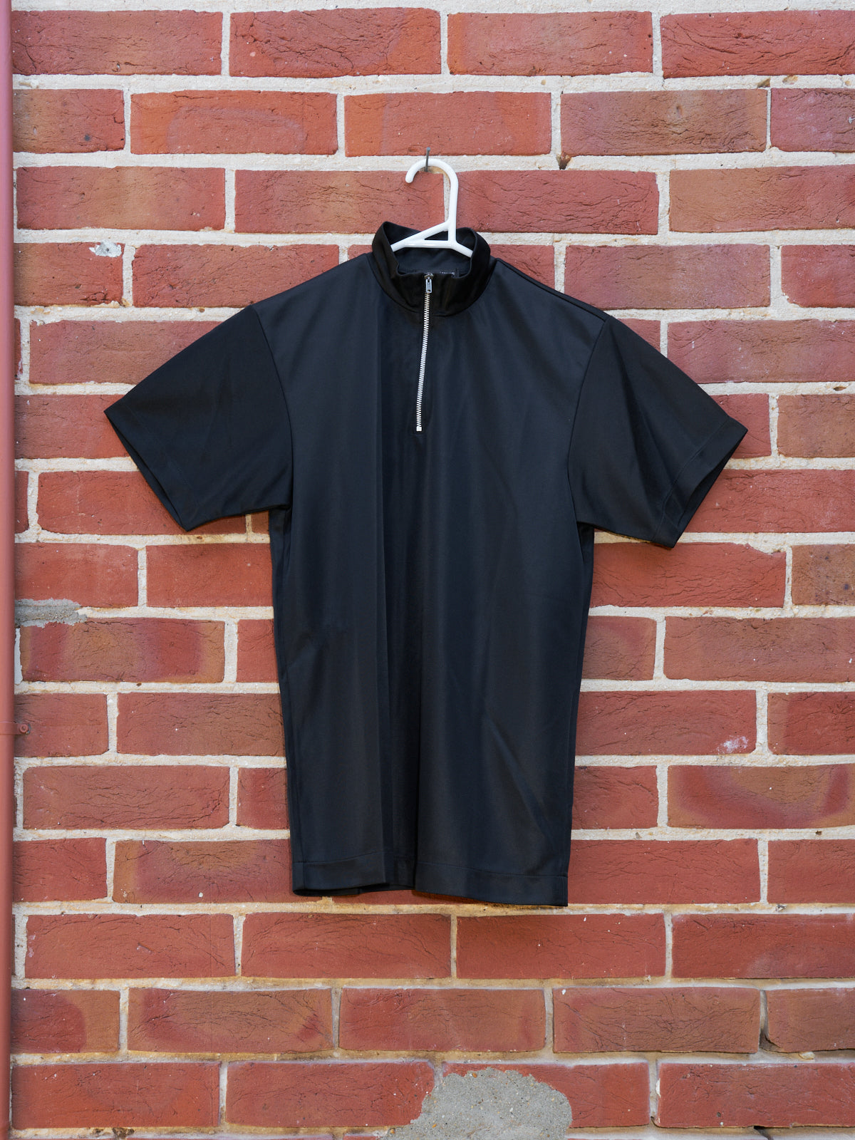 Comme des garcons homme1995 zipped high neck short sleeve top Filter store