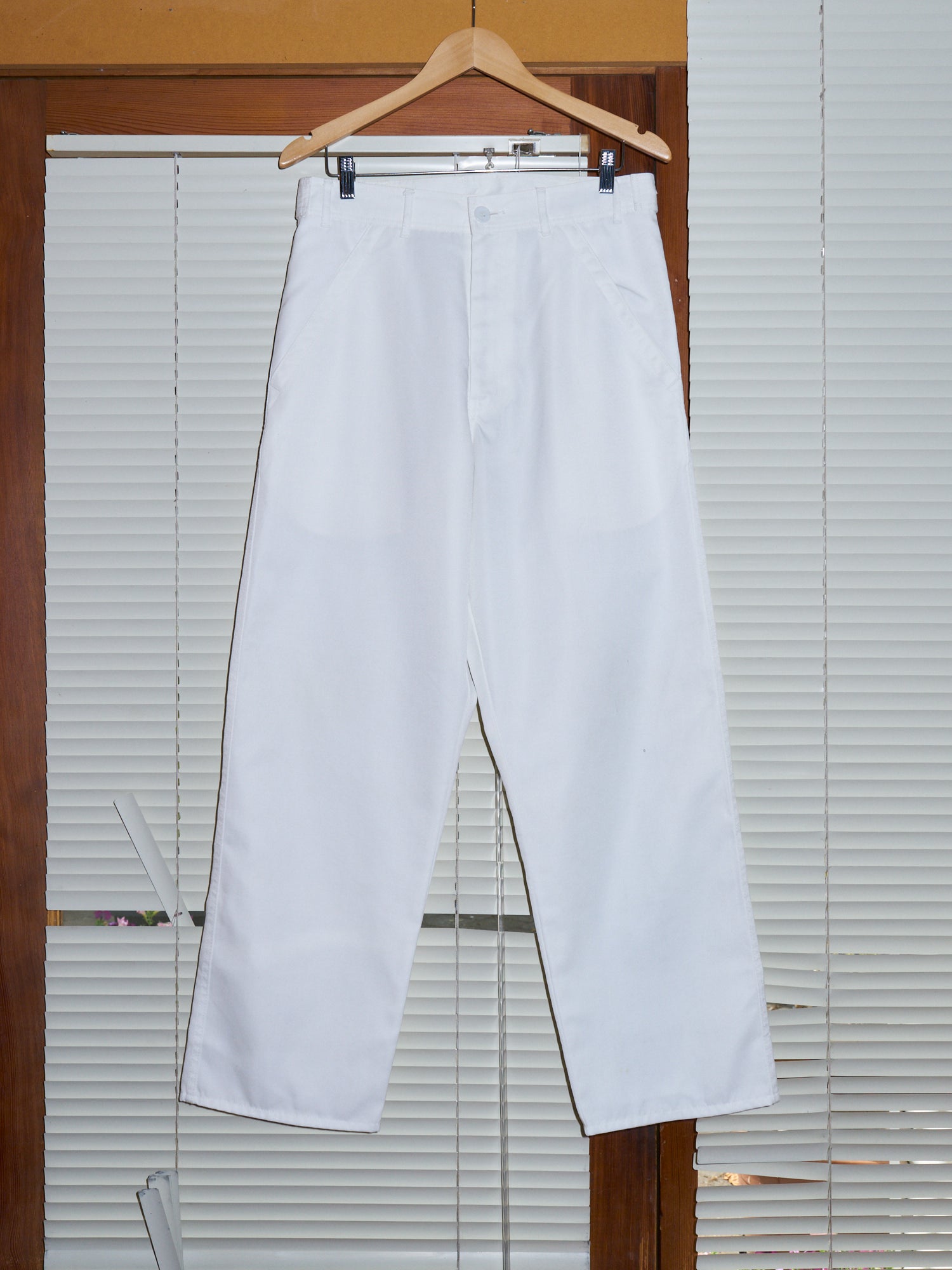 【送料&関税込】Comme des GarAons Pants In White Polyester Comme des Garcons Homme Plus 1996 white polyester slash