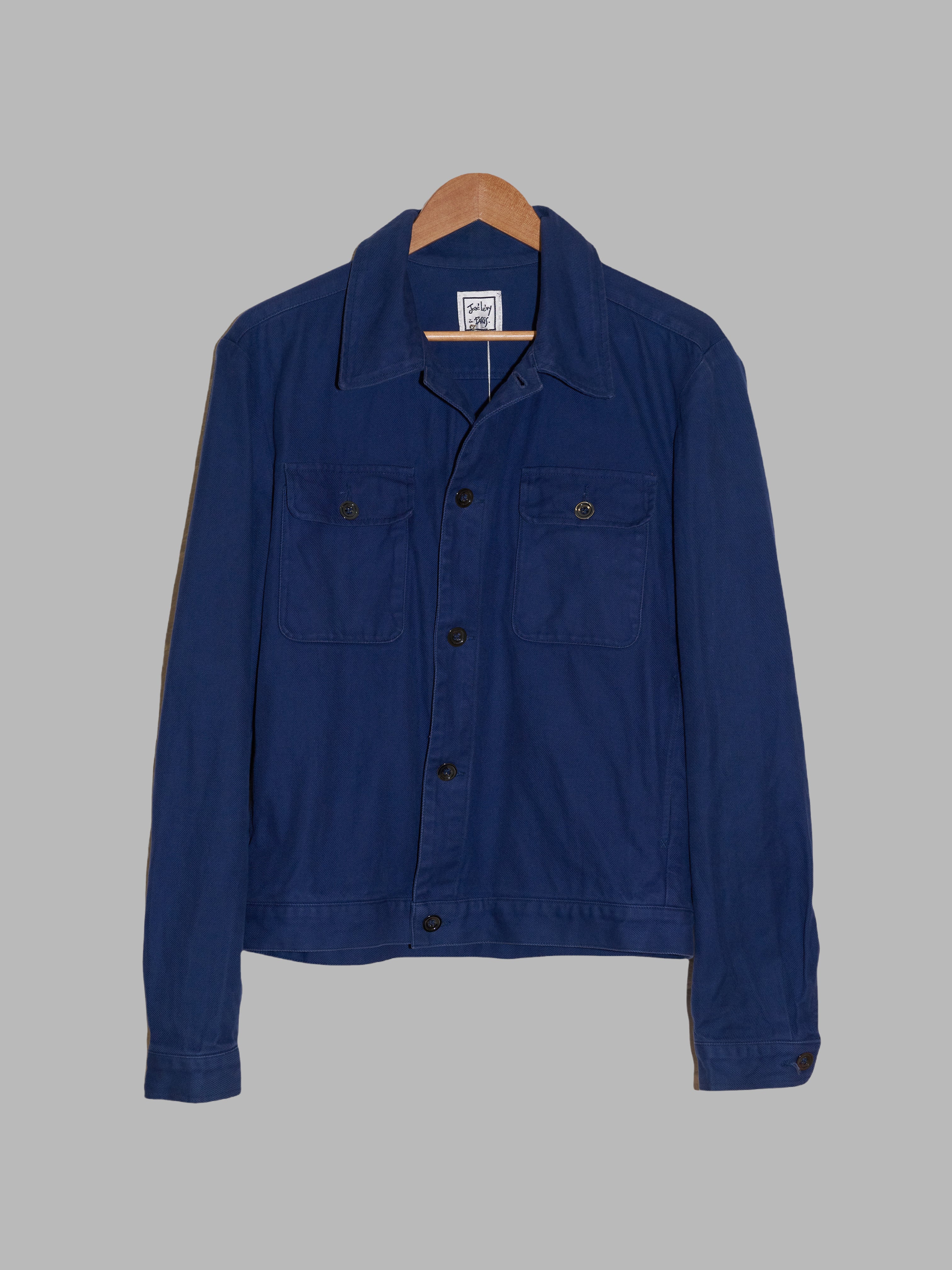 Jose Levy a Paris 1990s blue cotton work jacket – Filter store