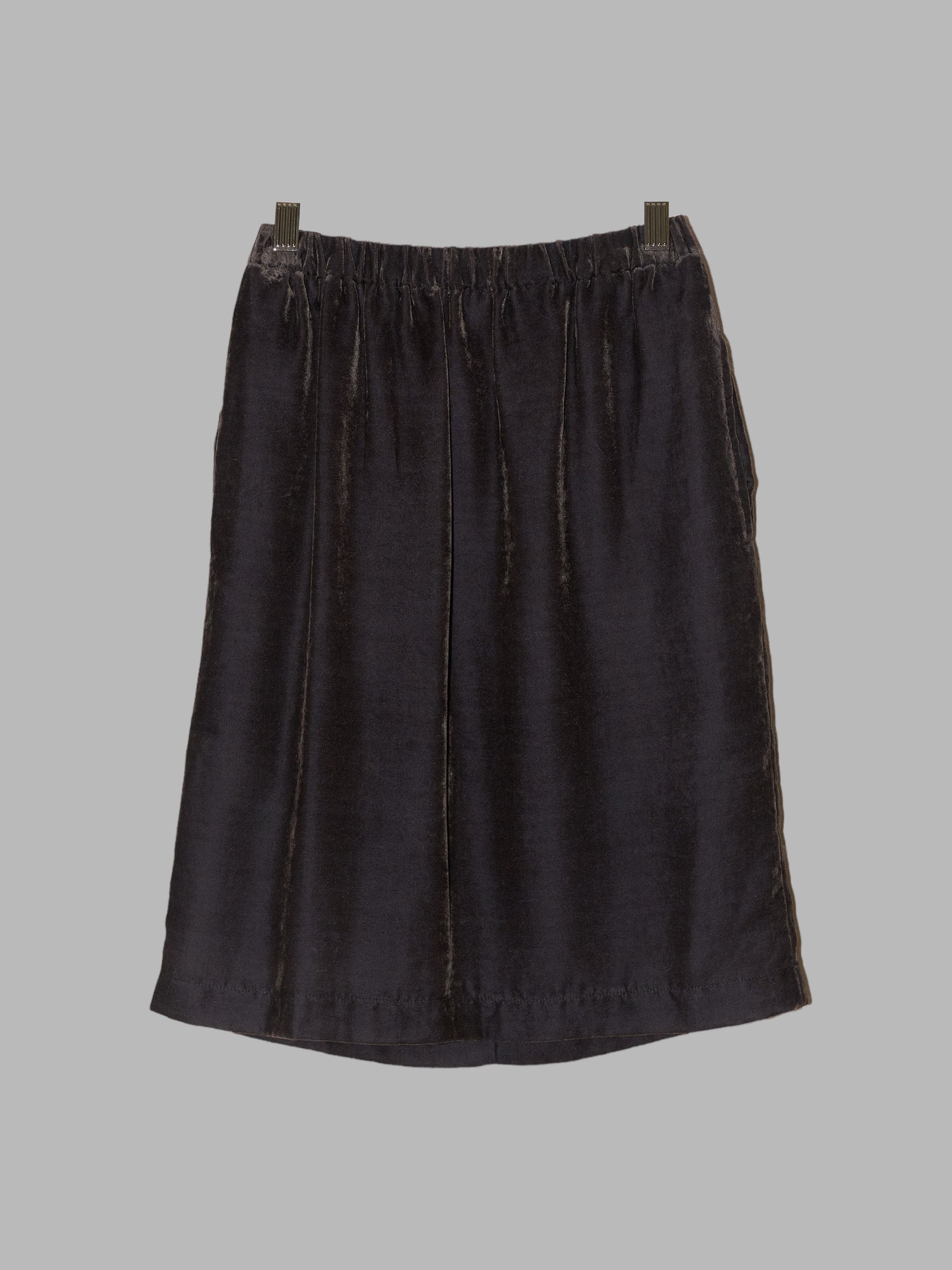 Comme des Garcons 1990 mushroom-y velvet elastic waist skirt - M S