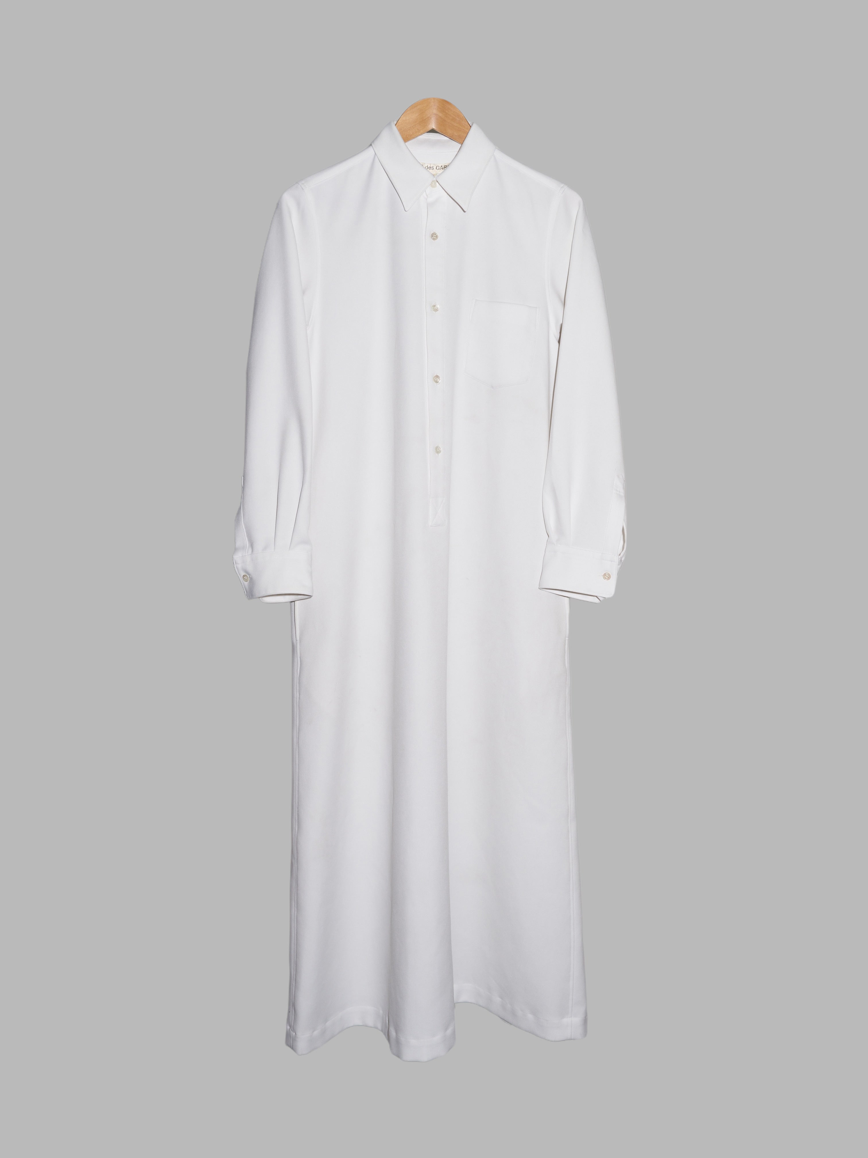 Comme des Garcons AW1995 Sweeter than Sweet white maxi pullover shirt dress M