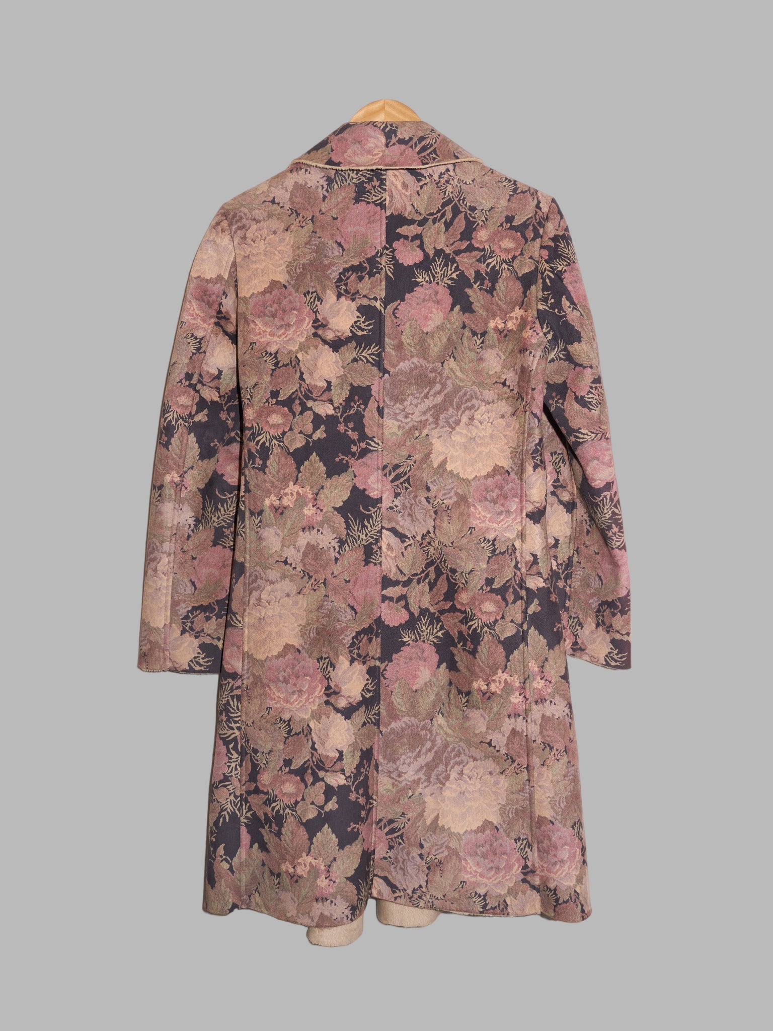 Yoichi Nagasawa 1990s gobelin floral pattern five button coat - size 38 S
