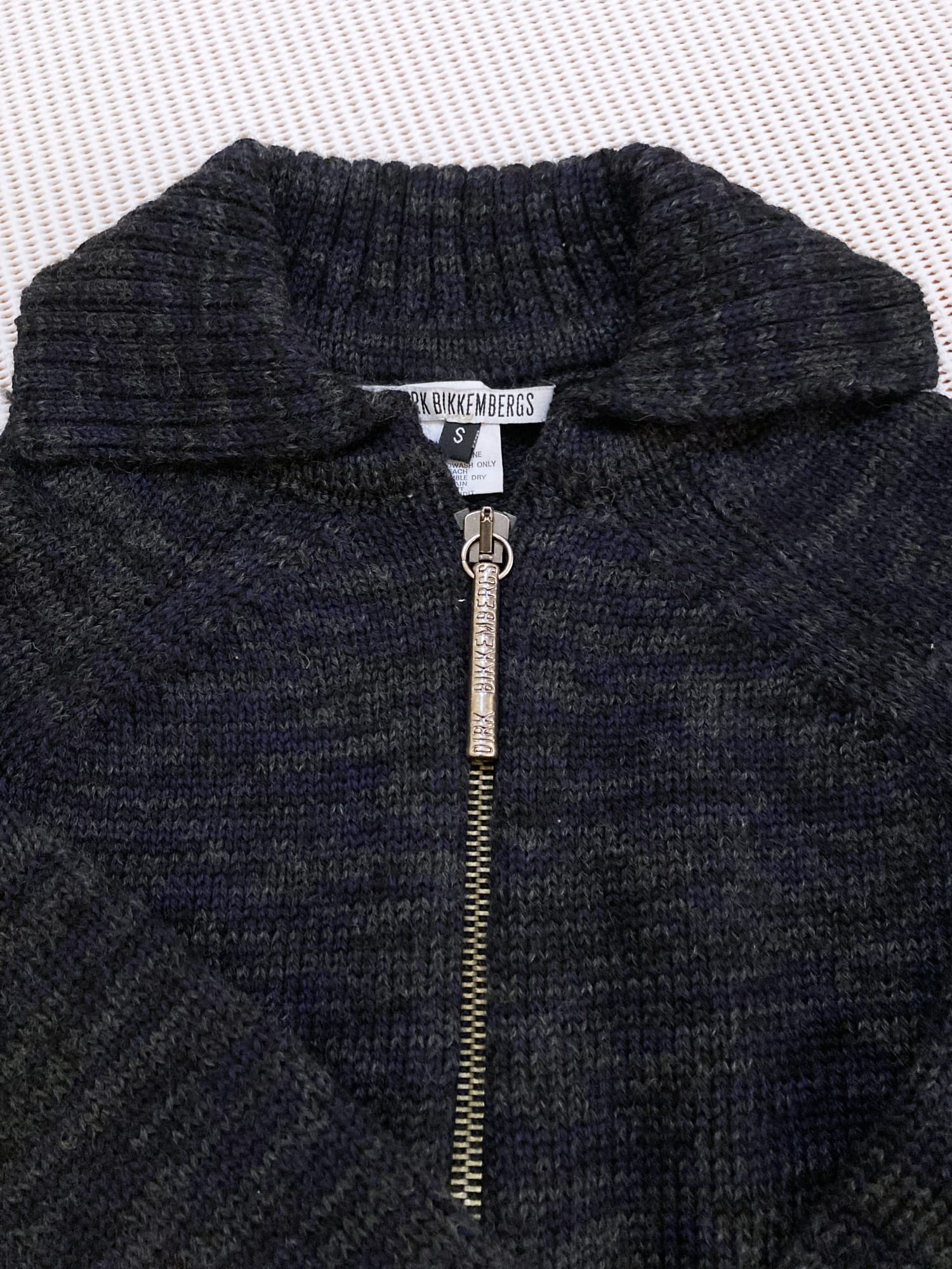 Dirk Bikkembergs winter 1996 grey wool detachable sleeve knit