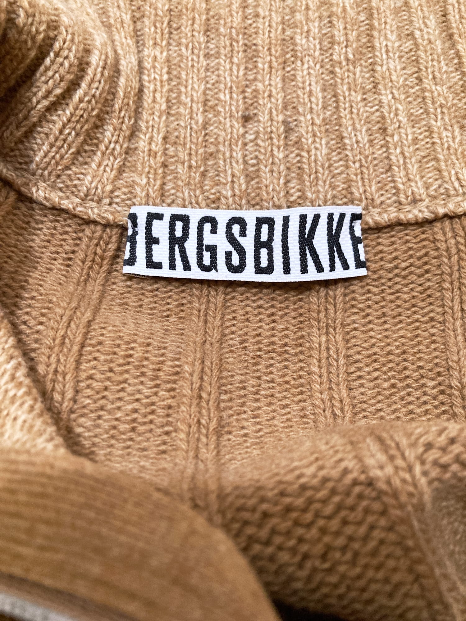 Dirk Bikkembergs 1990s 2000s beige brown wool knitted zip jacket - S