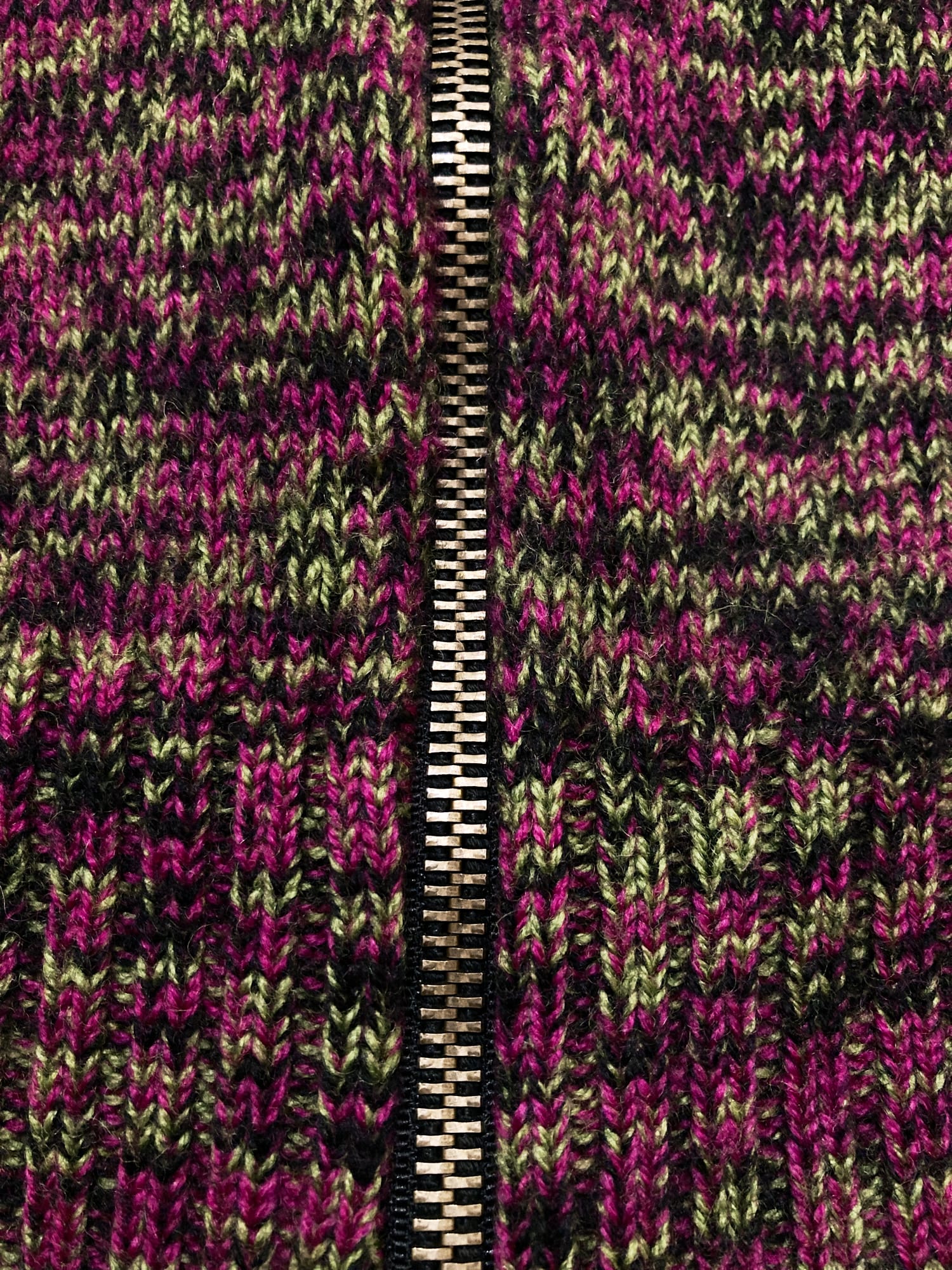 Dirk Bikkembergs winter 1996 purple wool marle short sleeve knit zip jacket S