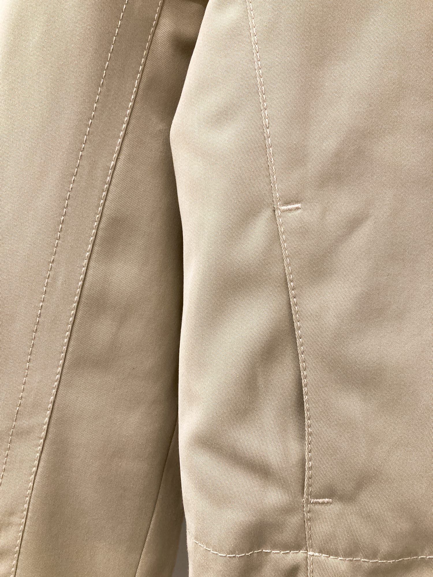Dirk Bikkembergs 1990s 2000s beige paneled drill high neck zip jacket - size 42
