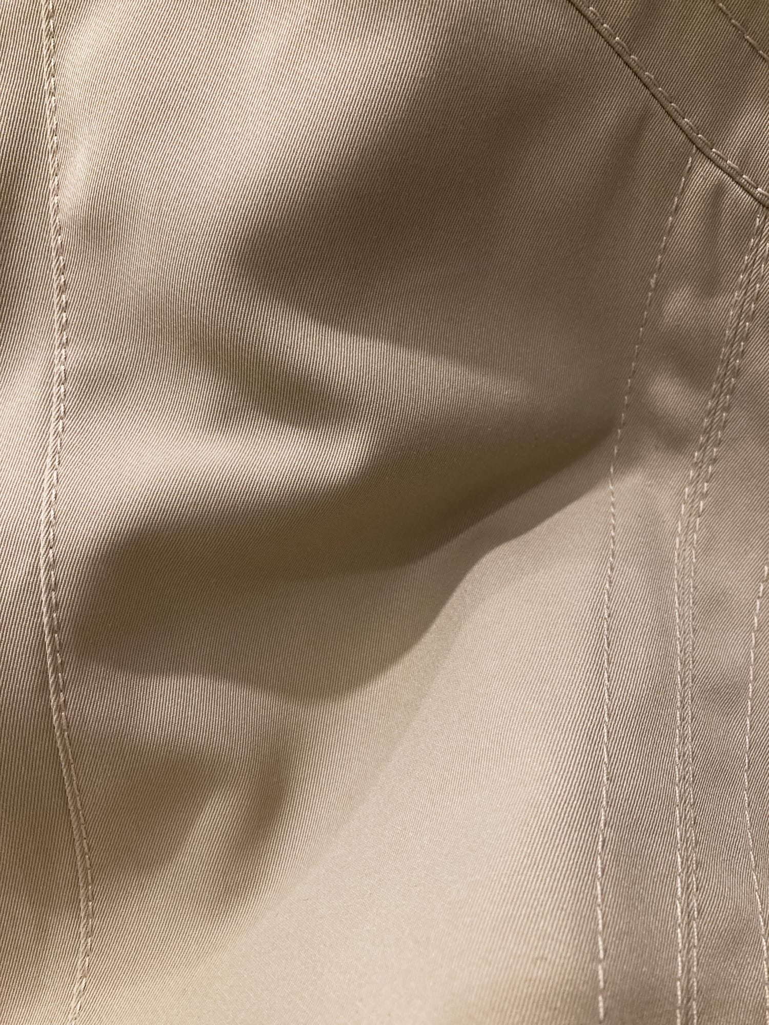 Dirk Bikkembergs 1990s 2000s beige paneled drill high neck zip 