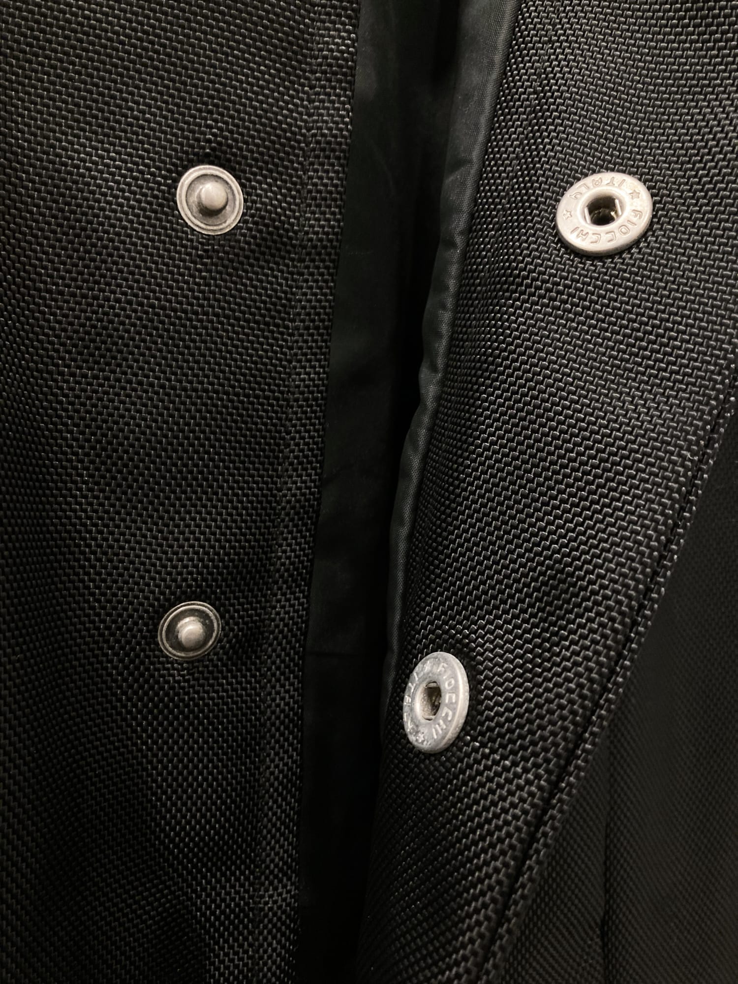 Dirk Bikkembergs winter 1996 black ballistic nylon jacket with