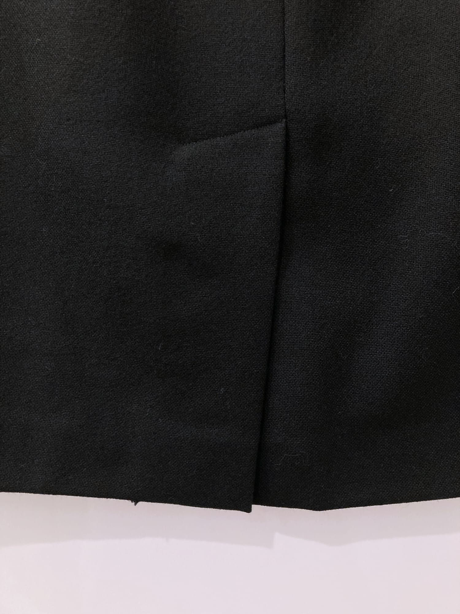 Dirk Bikkembergs 1990s 2000s black wool shortish skirt - size 42