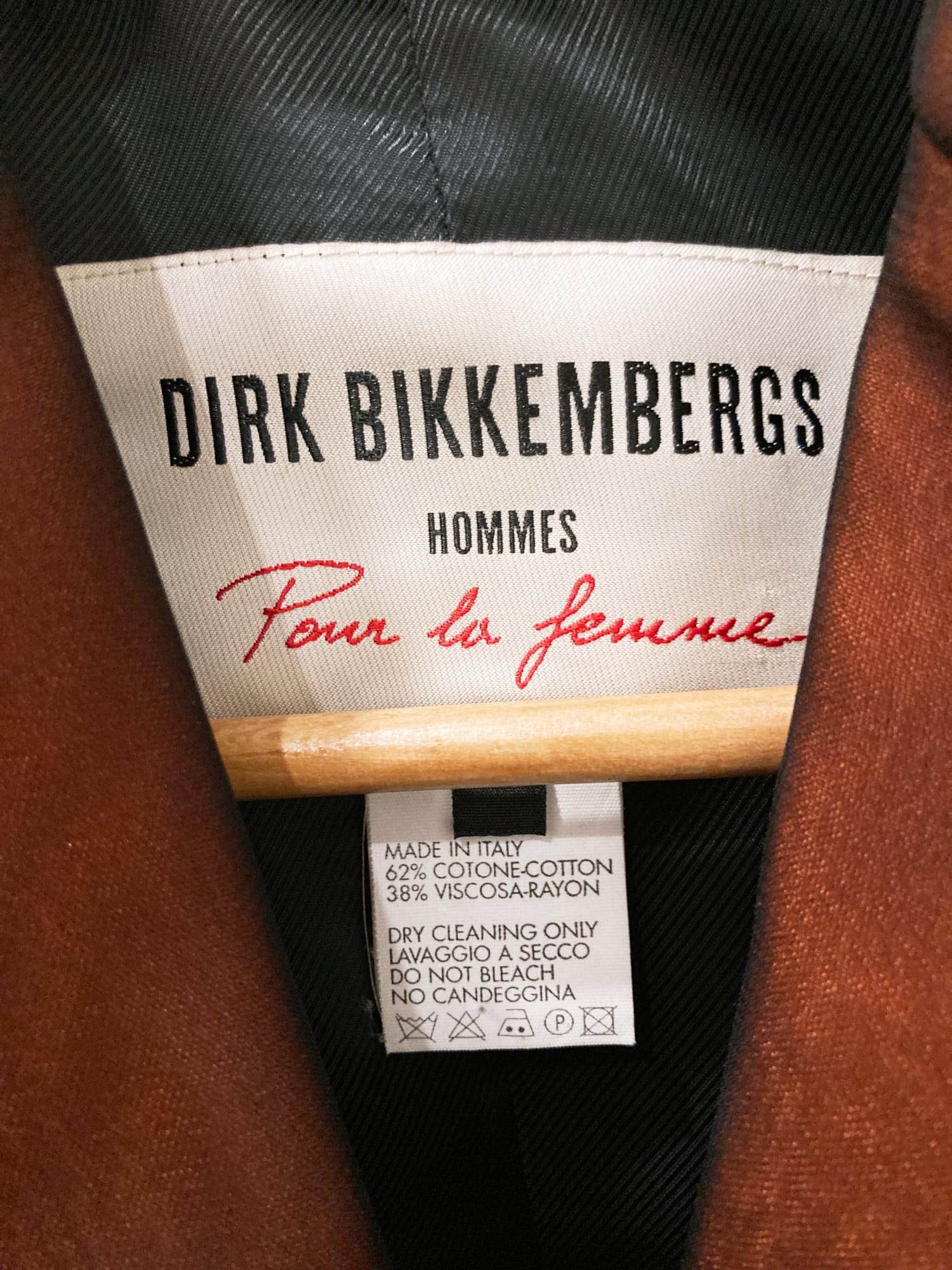 Dirk Bikkembergs winter 1996 burgundy layered organza three button blazer - size 42