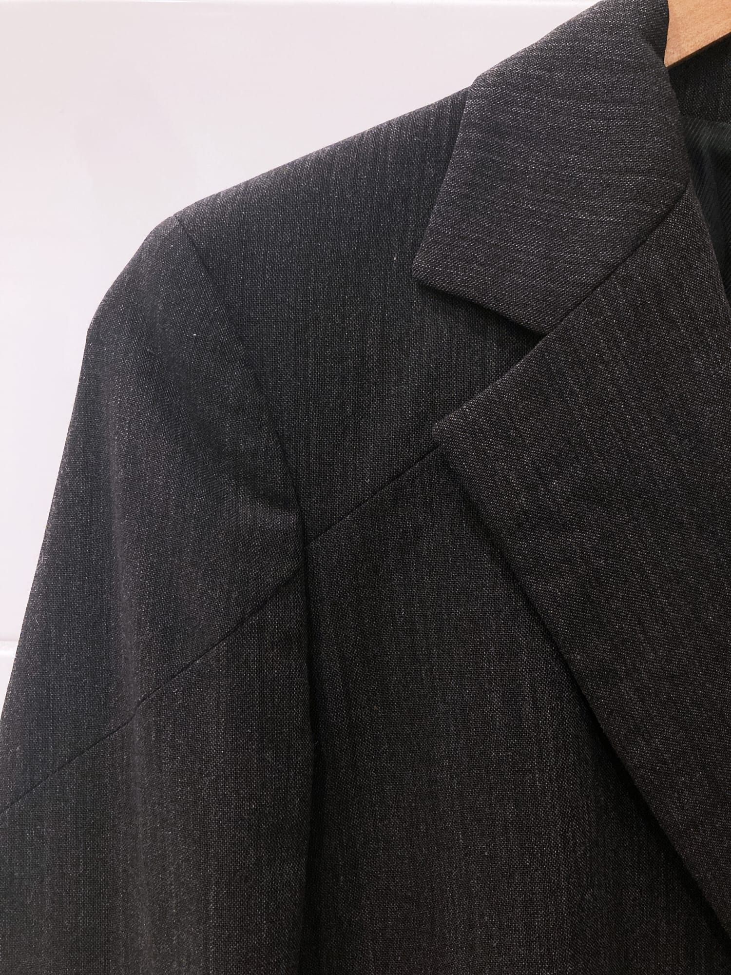 maya DIRK BIKKEMBERGS ダークグレー スーツ セット Dirk Bikkembergs Hommes Pour La Femme 1990s grey paneled wool