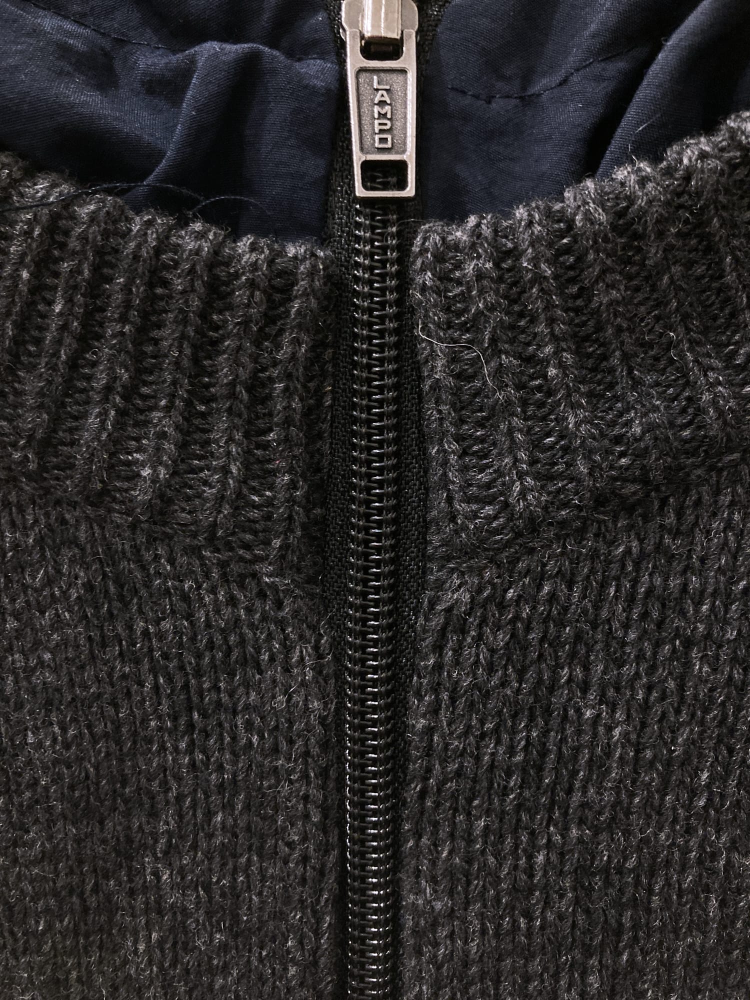 Dirk Bikkembergs 1990s 2000s grey wool layered knit hooded jacket