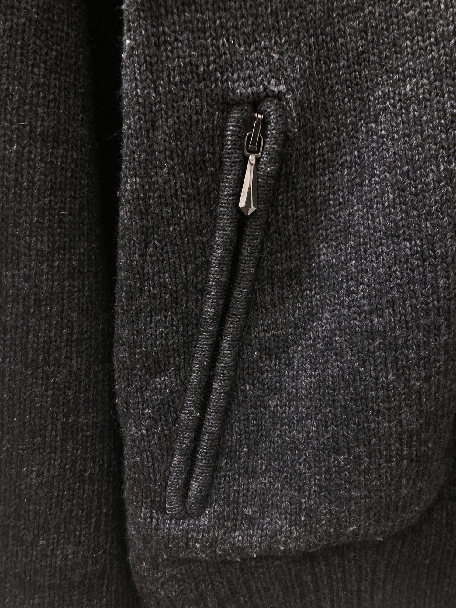 Dirk Bikkembergs 1990s 2000s grey wool layered knit hooded jacket