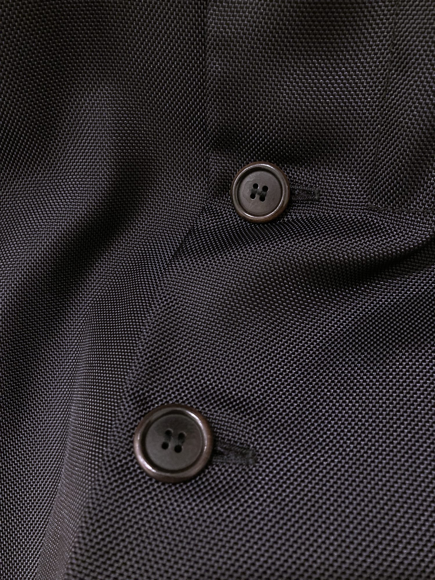 Dirk Bikkembergs Hommes 1990s black ballistic nylon three button blazer - sz 48