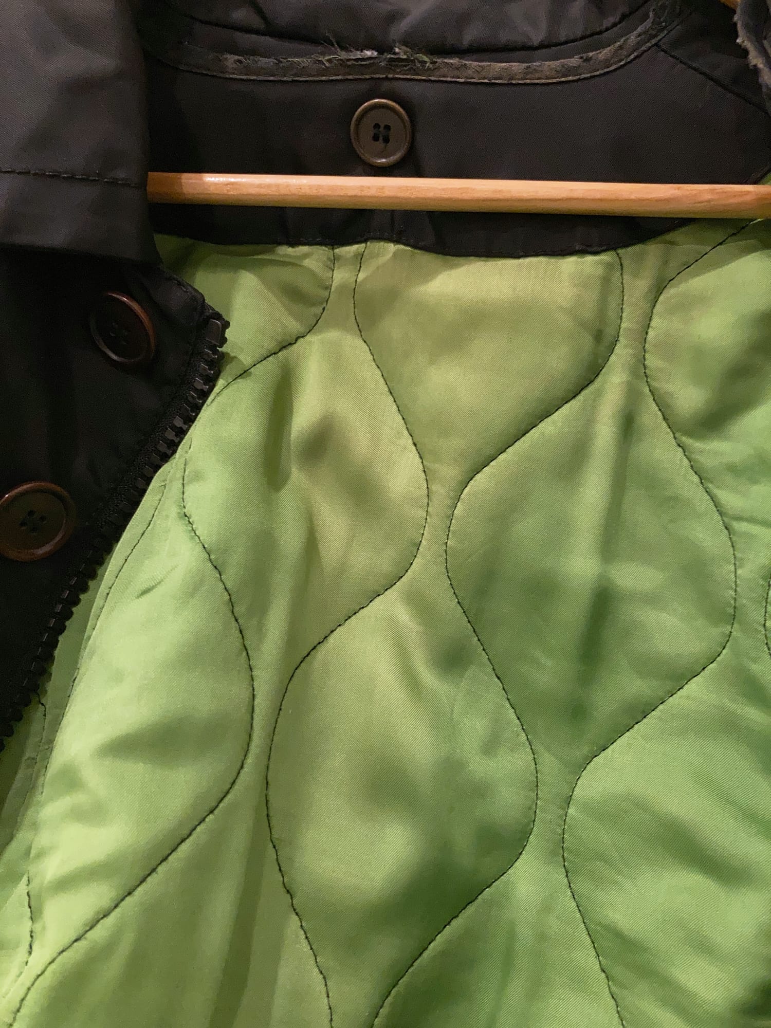 Dirk Bikkembergs 1990s black nylon back cargo pocket coat with removable liner