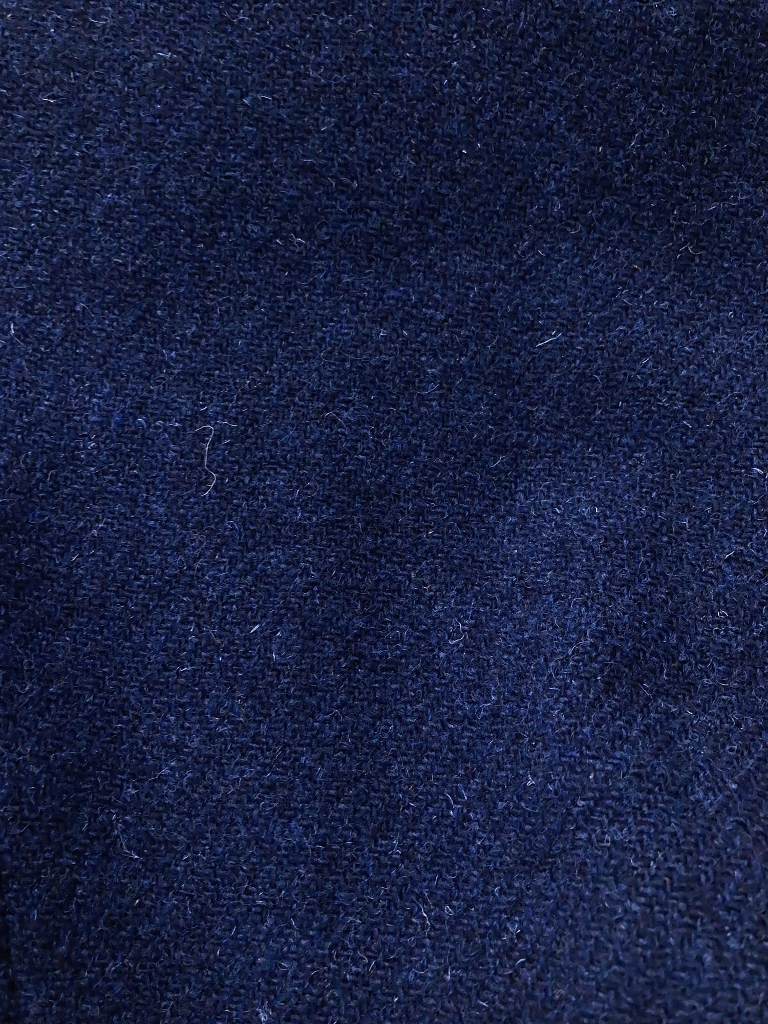 Dirk Bikkembergs 1990s dark blue wool Harris Tweed coat with large peak lapels