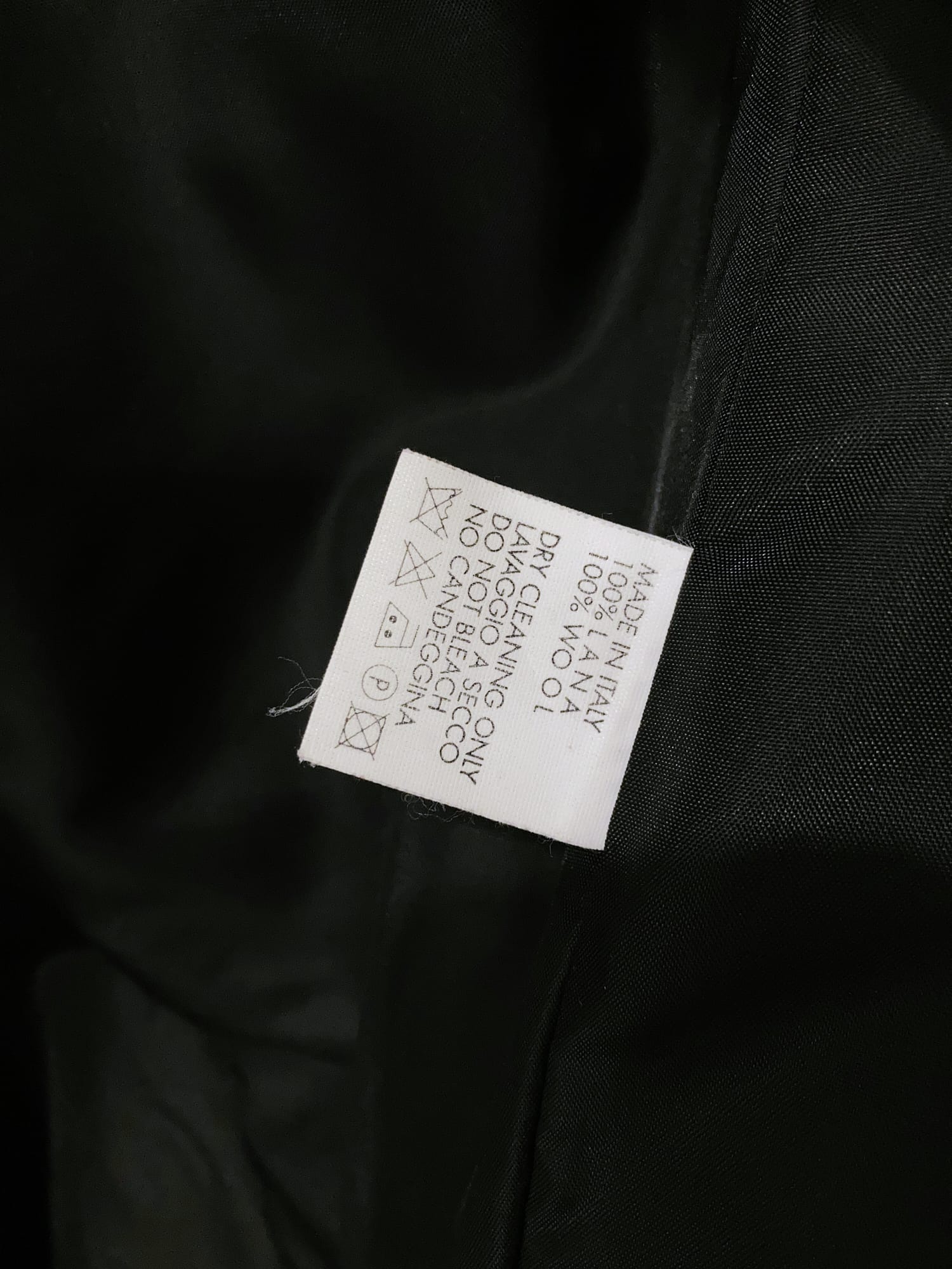 Dirk Bikkembergs 1990s black wool melton exaggerated lapel coat