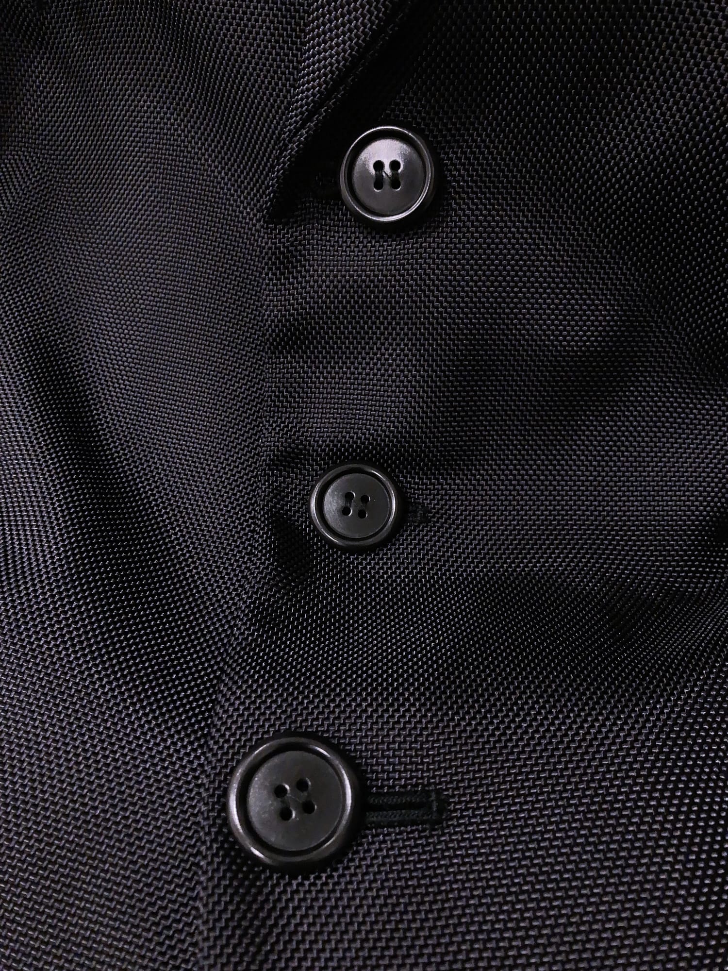 Dirk Bikkembergs Hommes Pour La Femme 1990s black ballistic nylon trouser suit