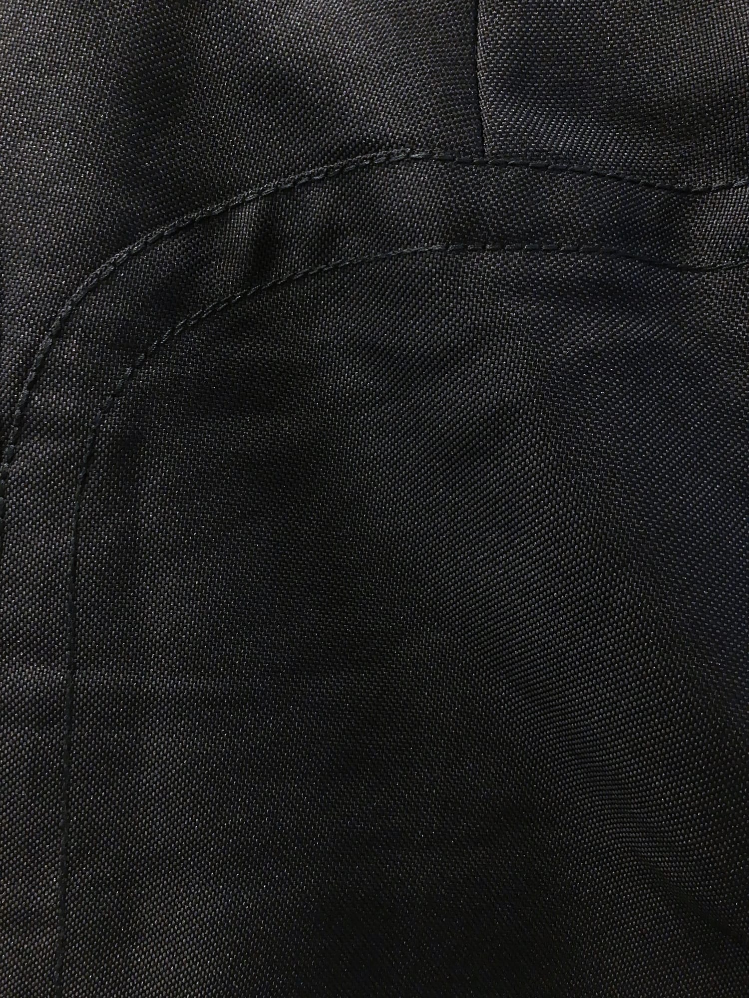 Dirk Bikkembergs 1990s 2000s black polyester canvas tapered trousers