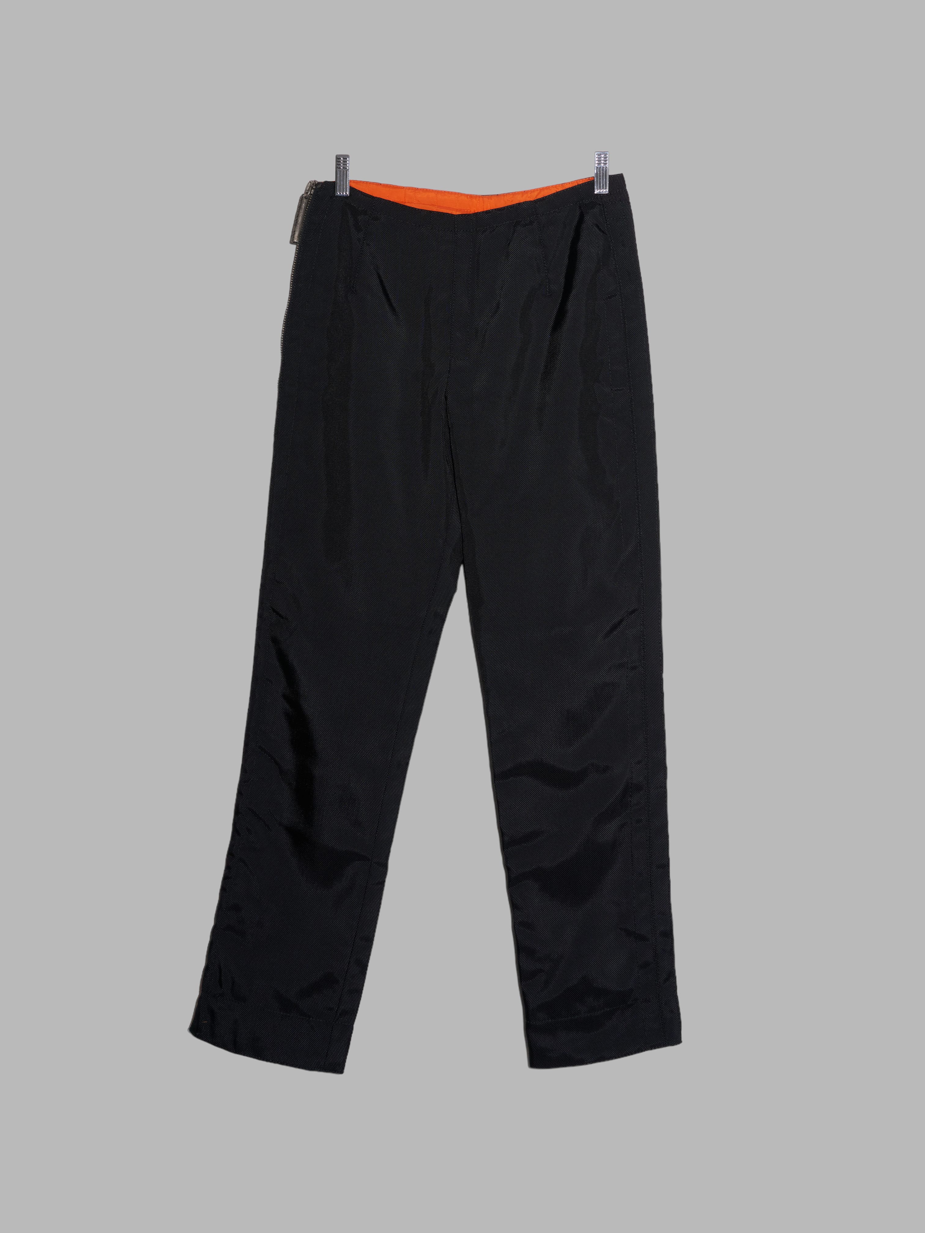 dirk bikkembergs ナイロン　パンツ Dirk Bikkembergs Hommes 1990s black ballistic nylon quilted