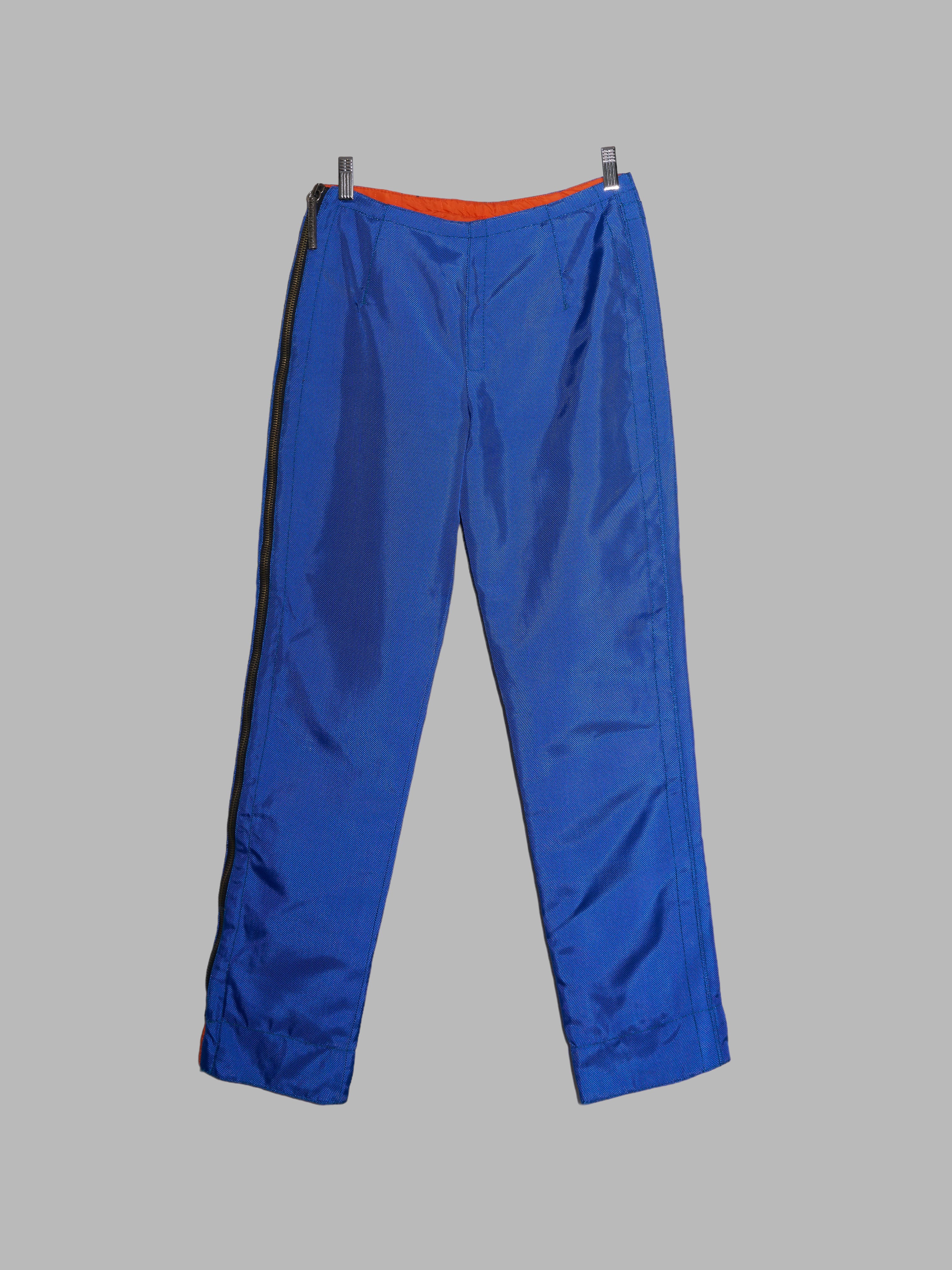 Dirk Bikkembergs Hommes 1990s electric blue ballistic nylon