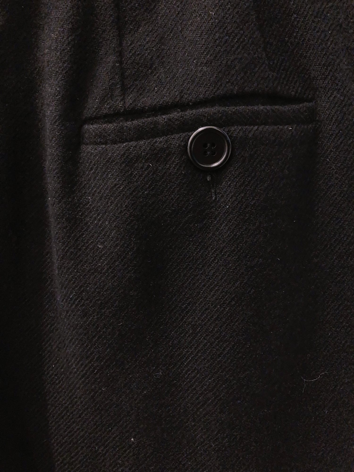 Dirk Bikkembergs 1990s 2000s black wool cashmere pleated trousers 