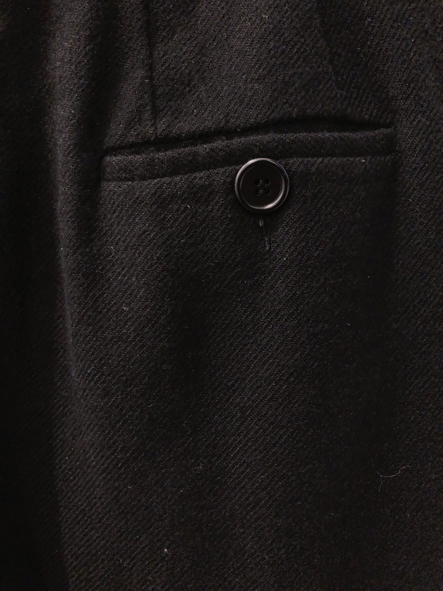 Dirk Bikkembergs 1990s 2000s black wool cashmere pleated trousers