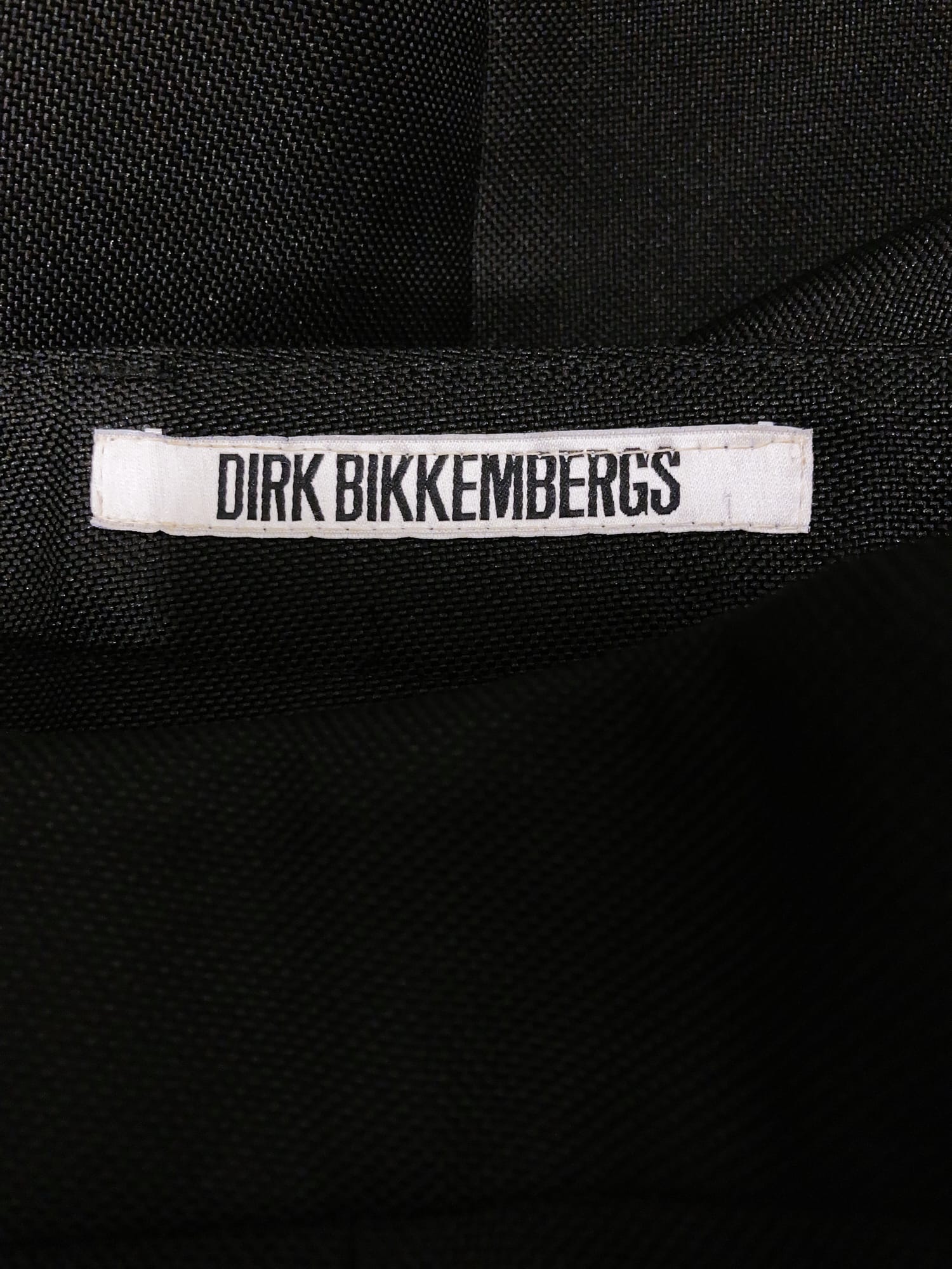 Dirk Bikkembergs 1990s 2000s black polyester canvas pleated trousers - size 46