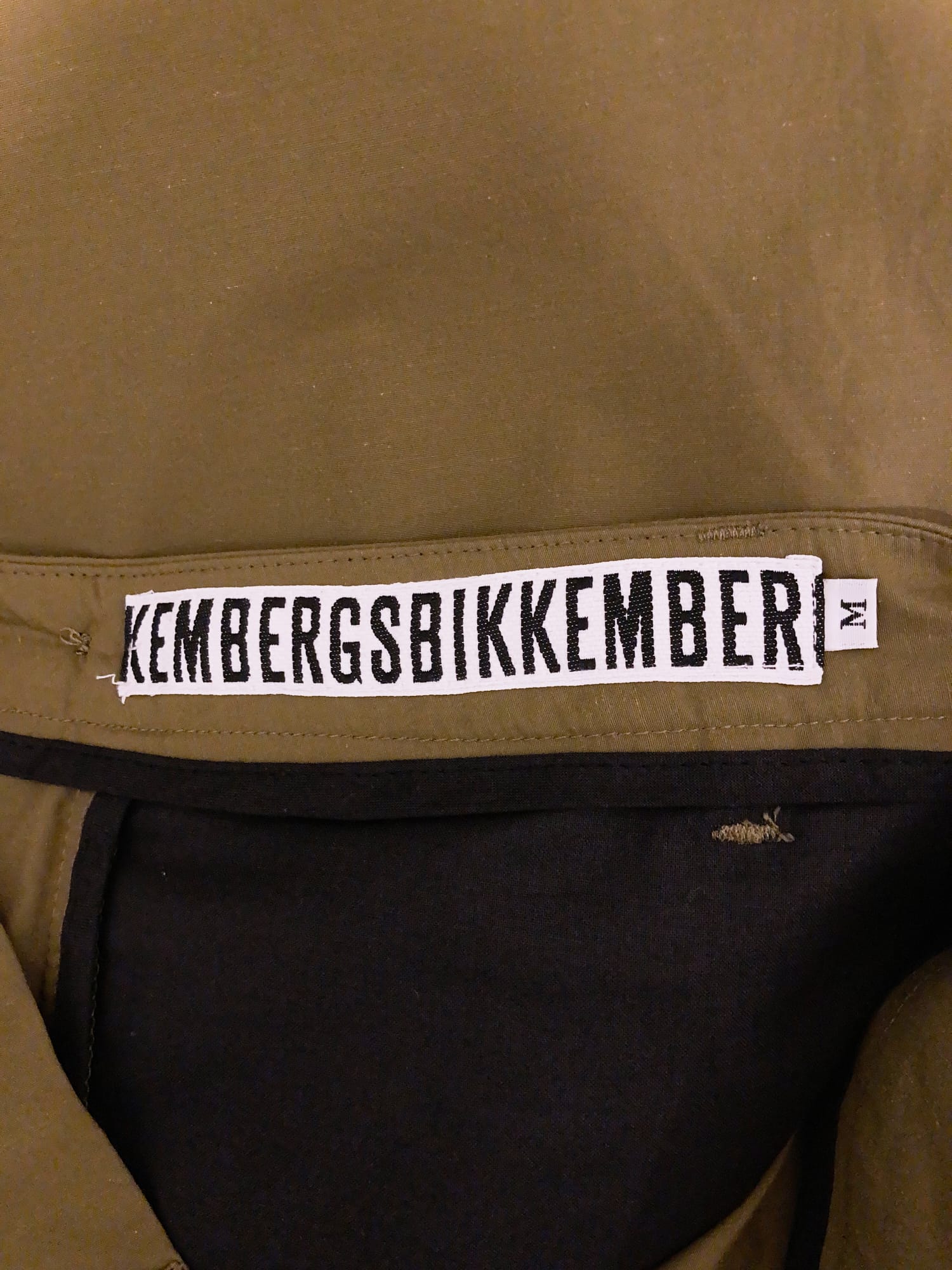 Dirk Bikkembergs 1990s 2000s khaki straight leg trousers - size M