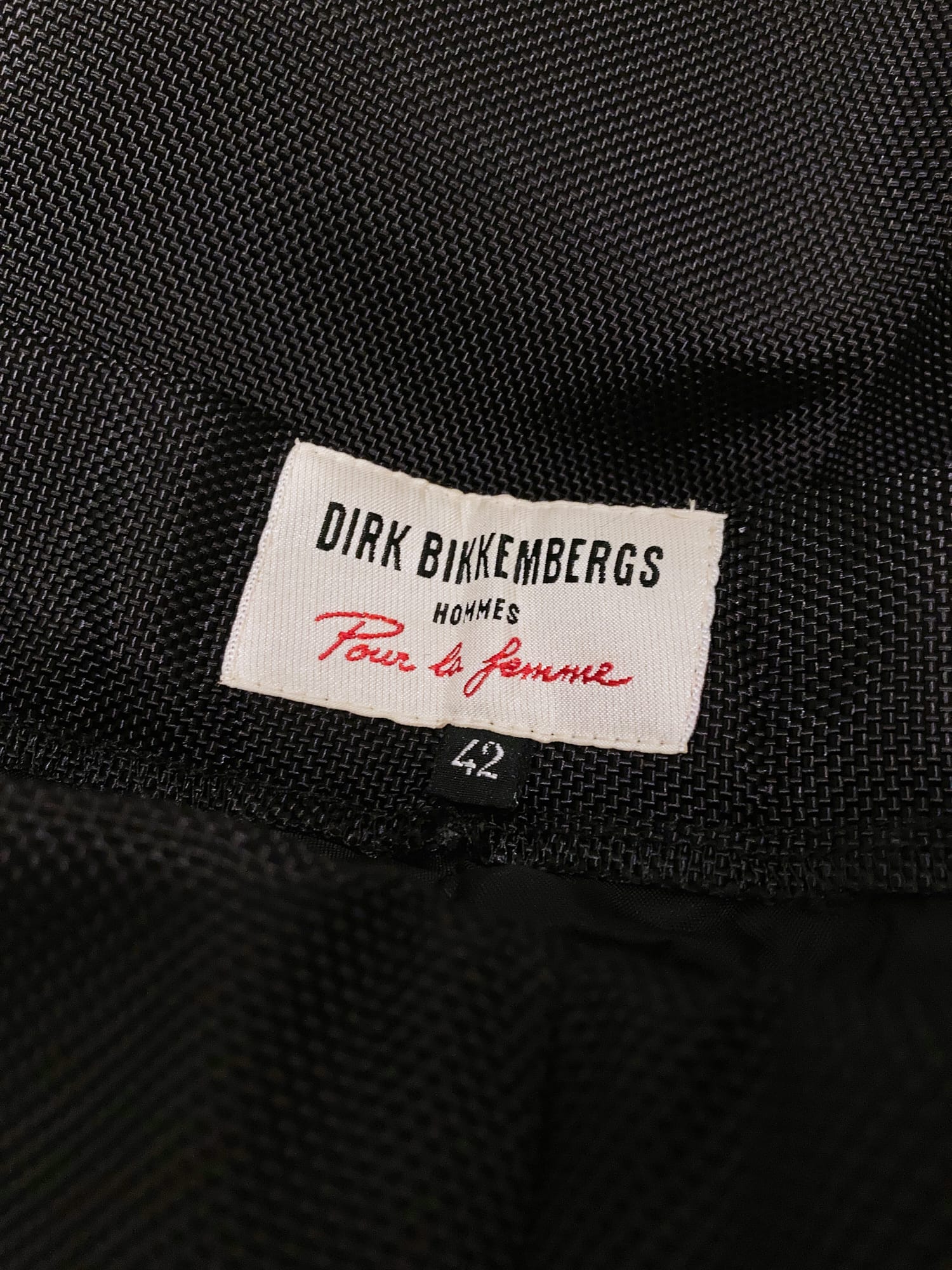 Dirk Bikkembergs Hommes Pour La Femme 90s black ballistic nylon pleated trousers