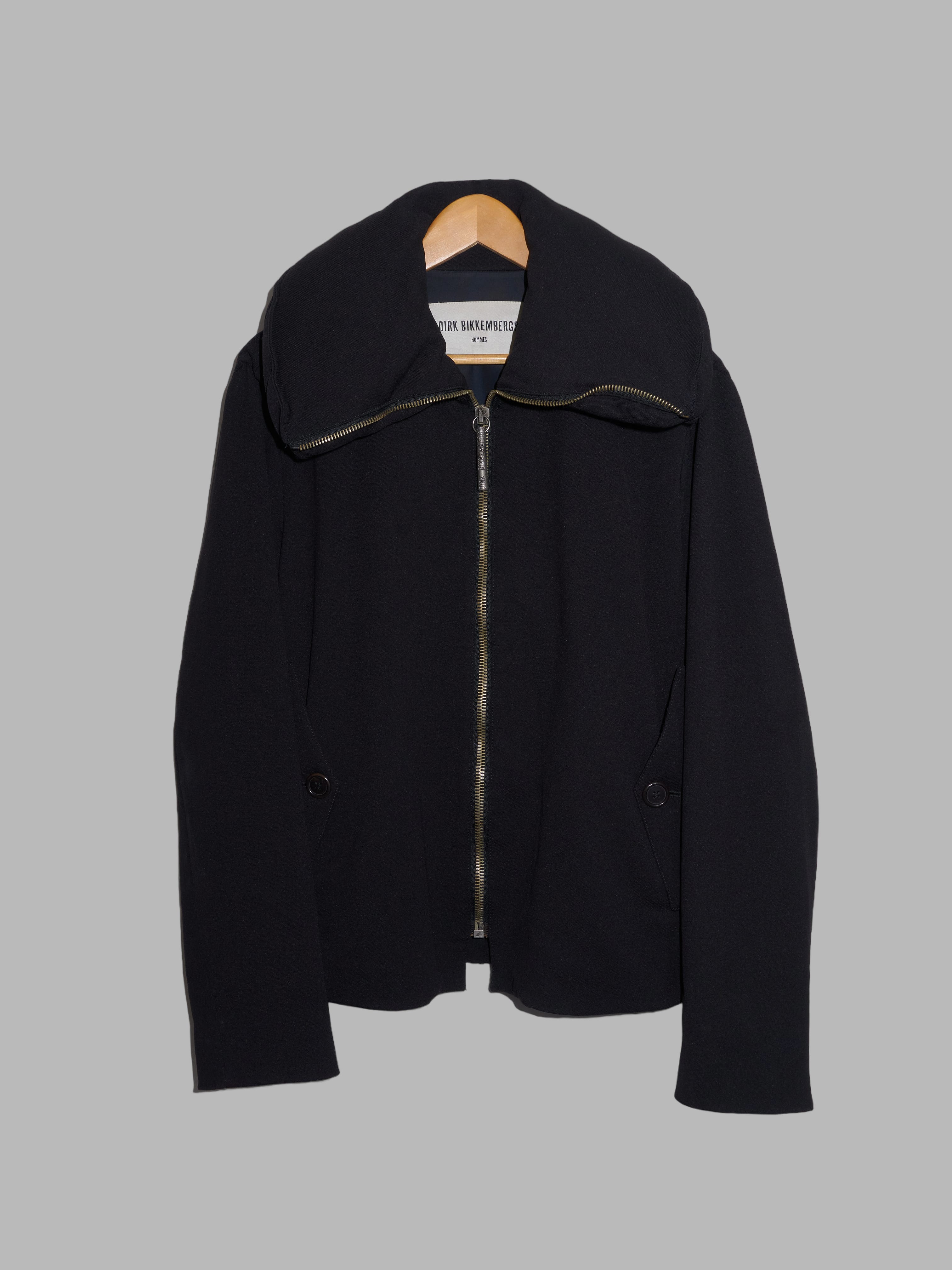 Dirk Bikkembergs Hommes winter 1996 black pillow neck bomber