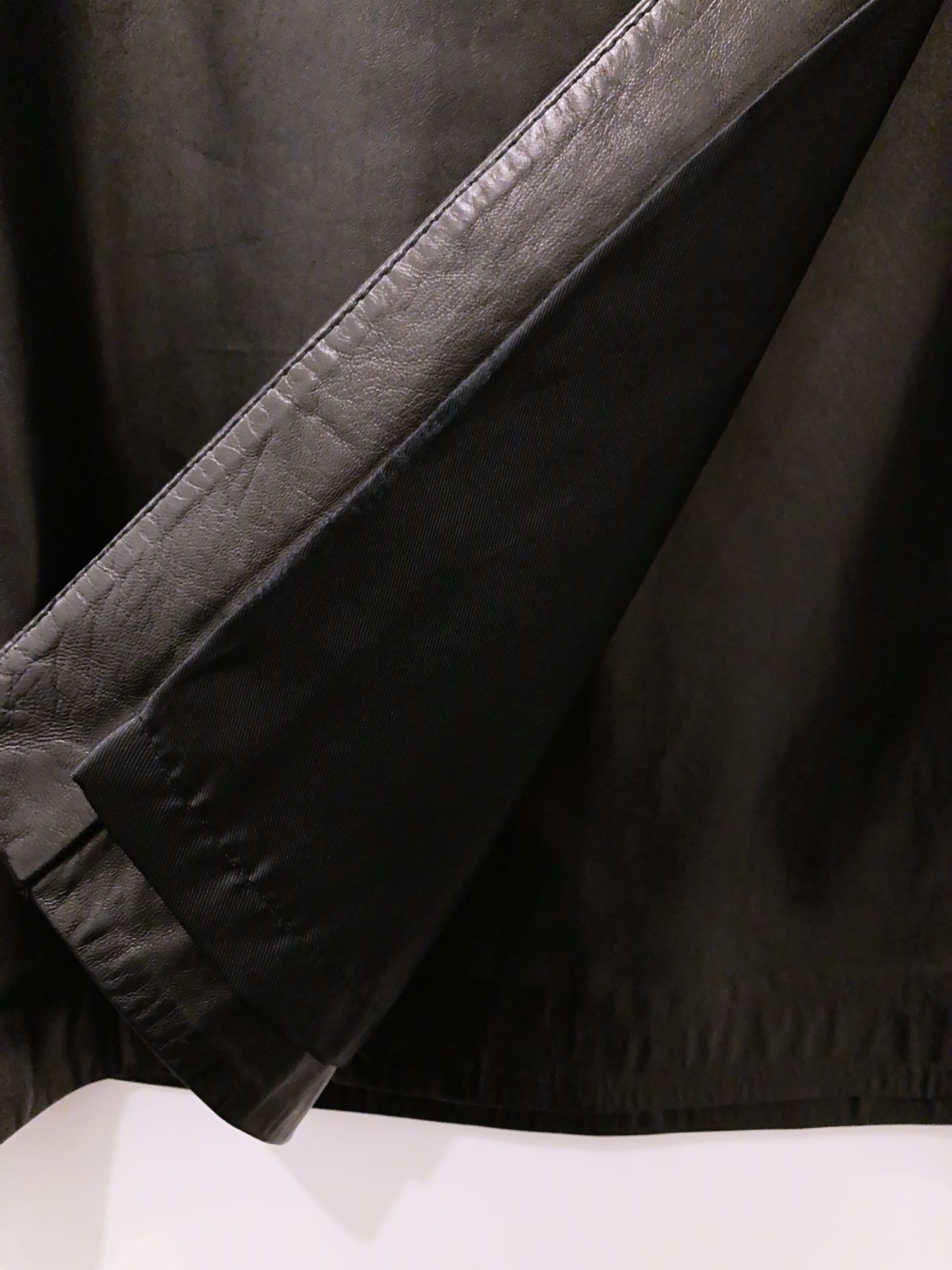 Dirk Bikkembergs 1990s 2000s black leather wrap skirt – Filter store