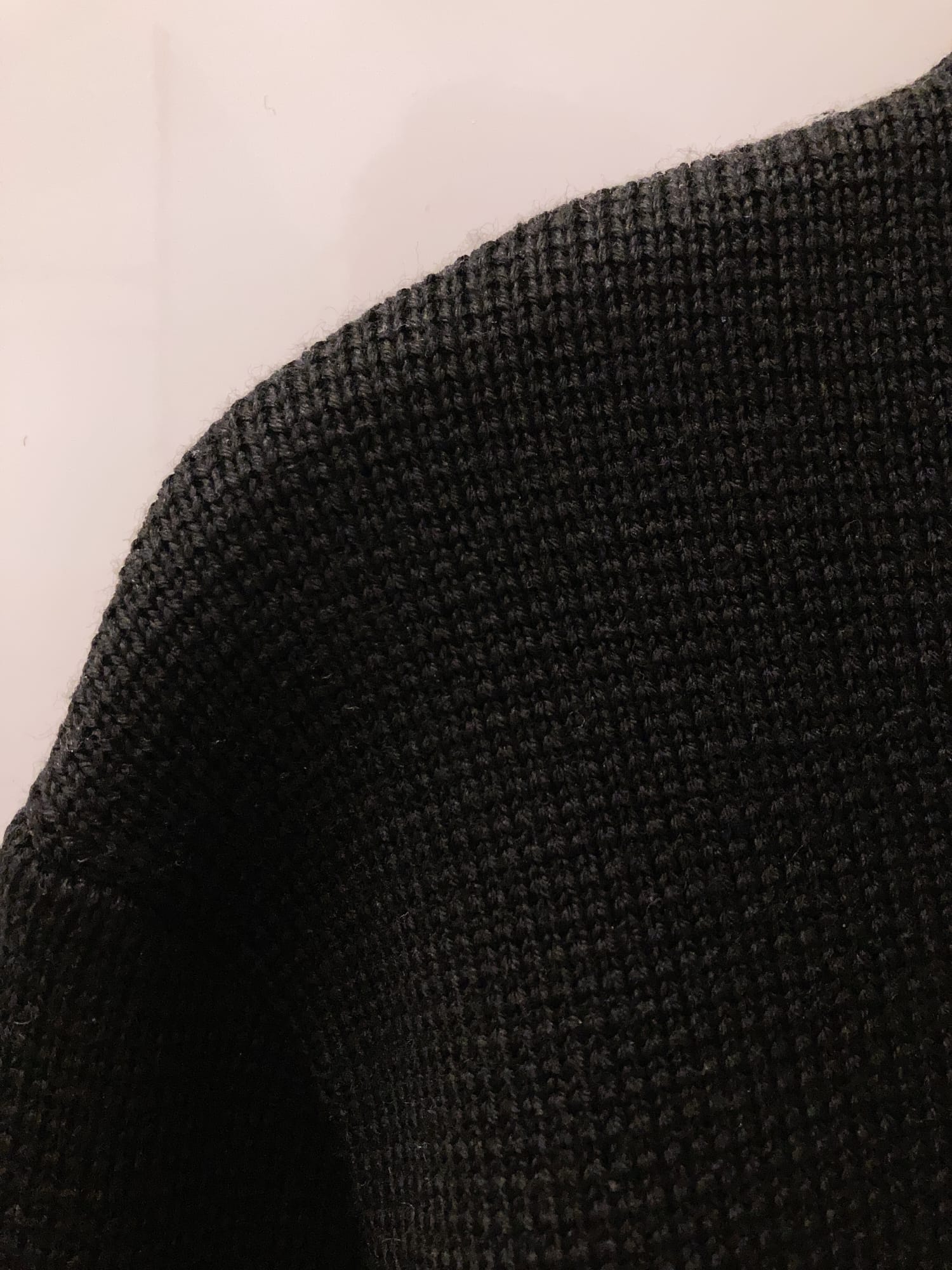 Dirk Bikkembergs 1990s 2000s black wool back pocket mock neck 
