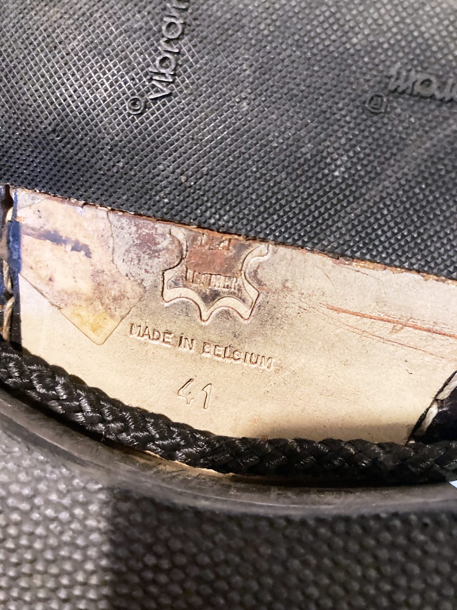 Dirk Bikkembergs 1990s black leather steel heel mountaineering