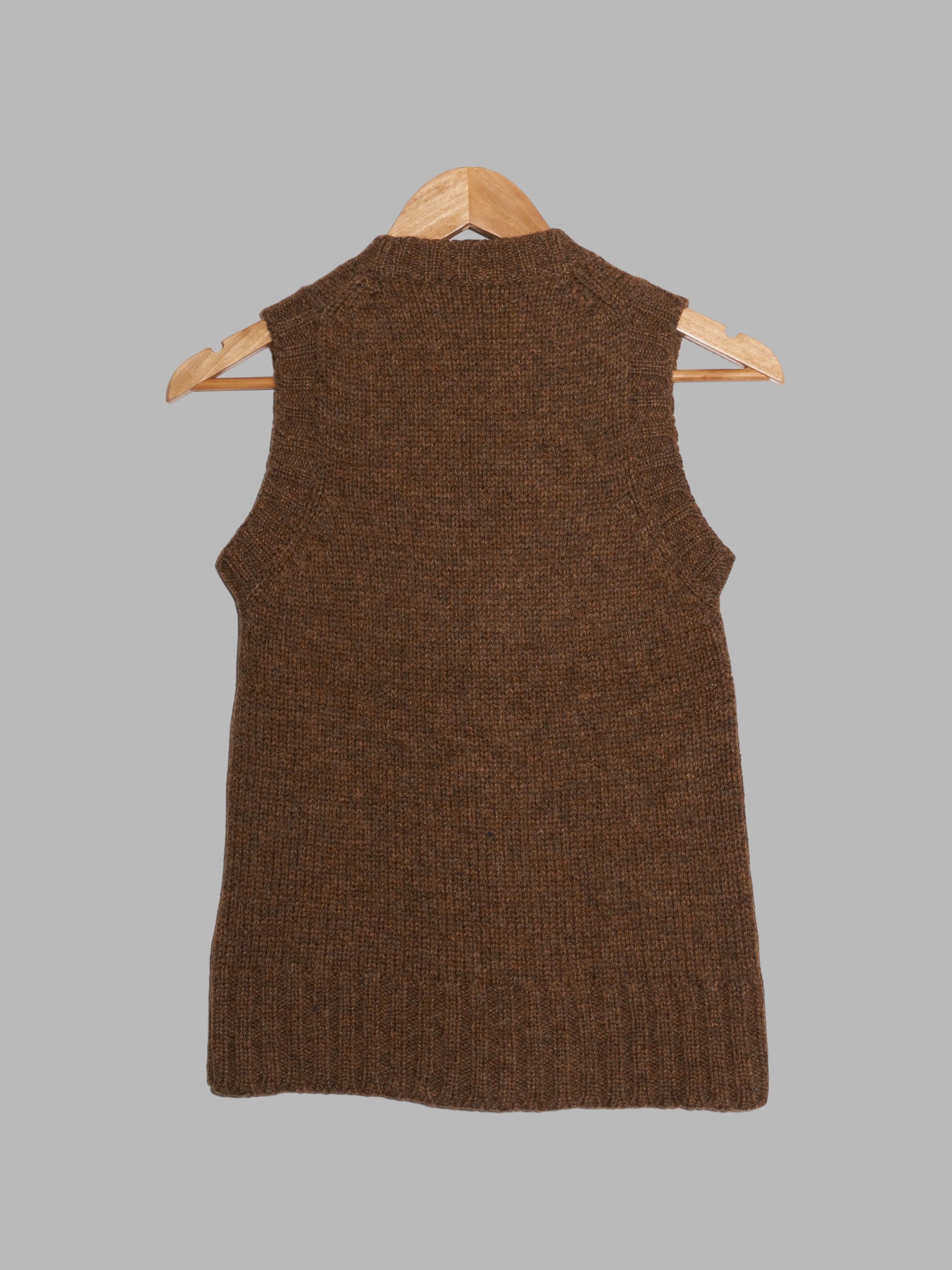 Junya Watanabe Comme des Garcons winter 1993 brown wool knitted vest