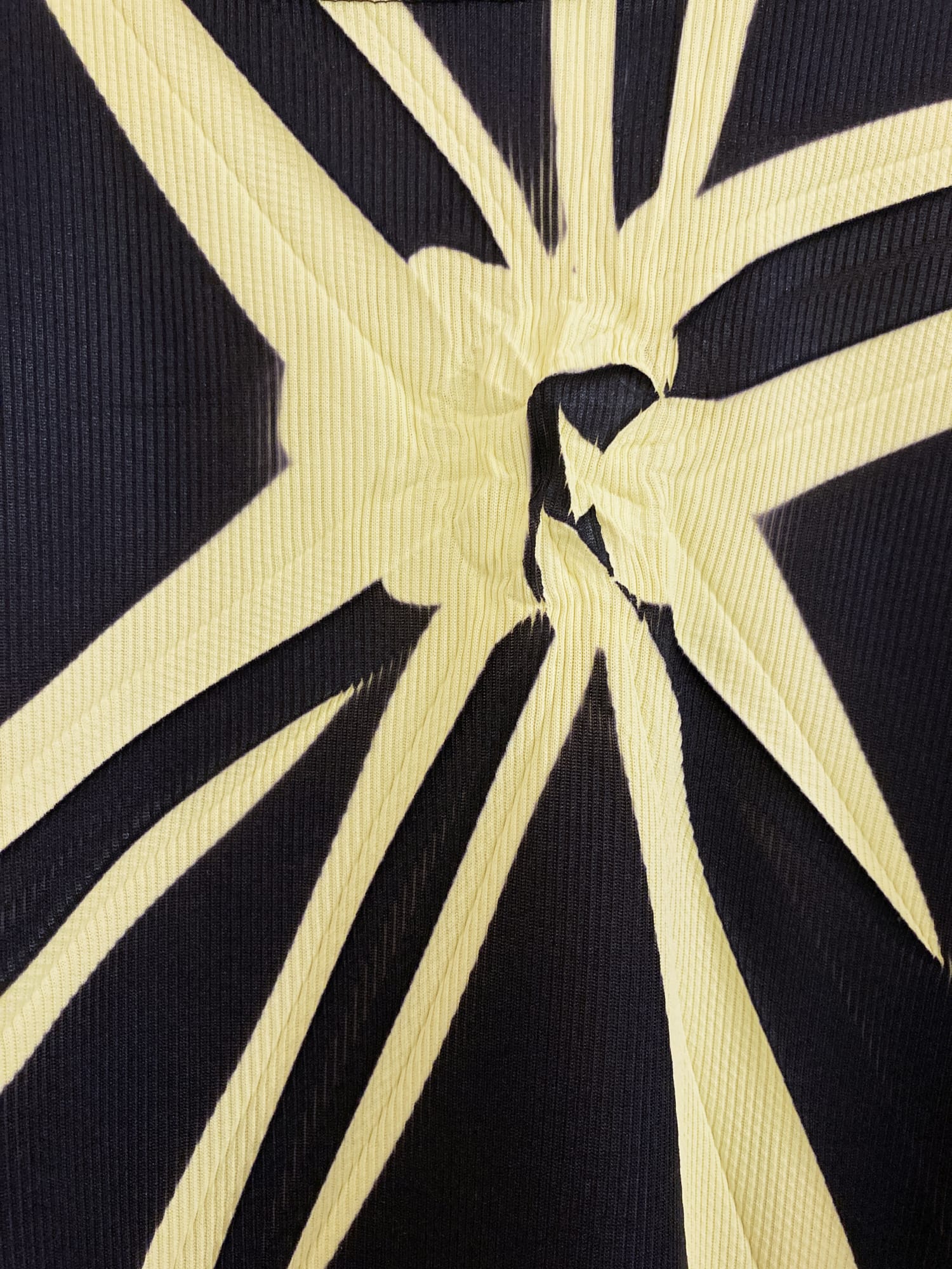 Yoshiyuki Konishi Ficce Uomo 90s black polyester shibori-dyed t