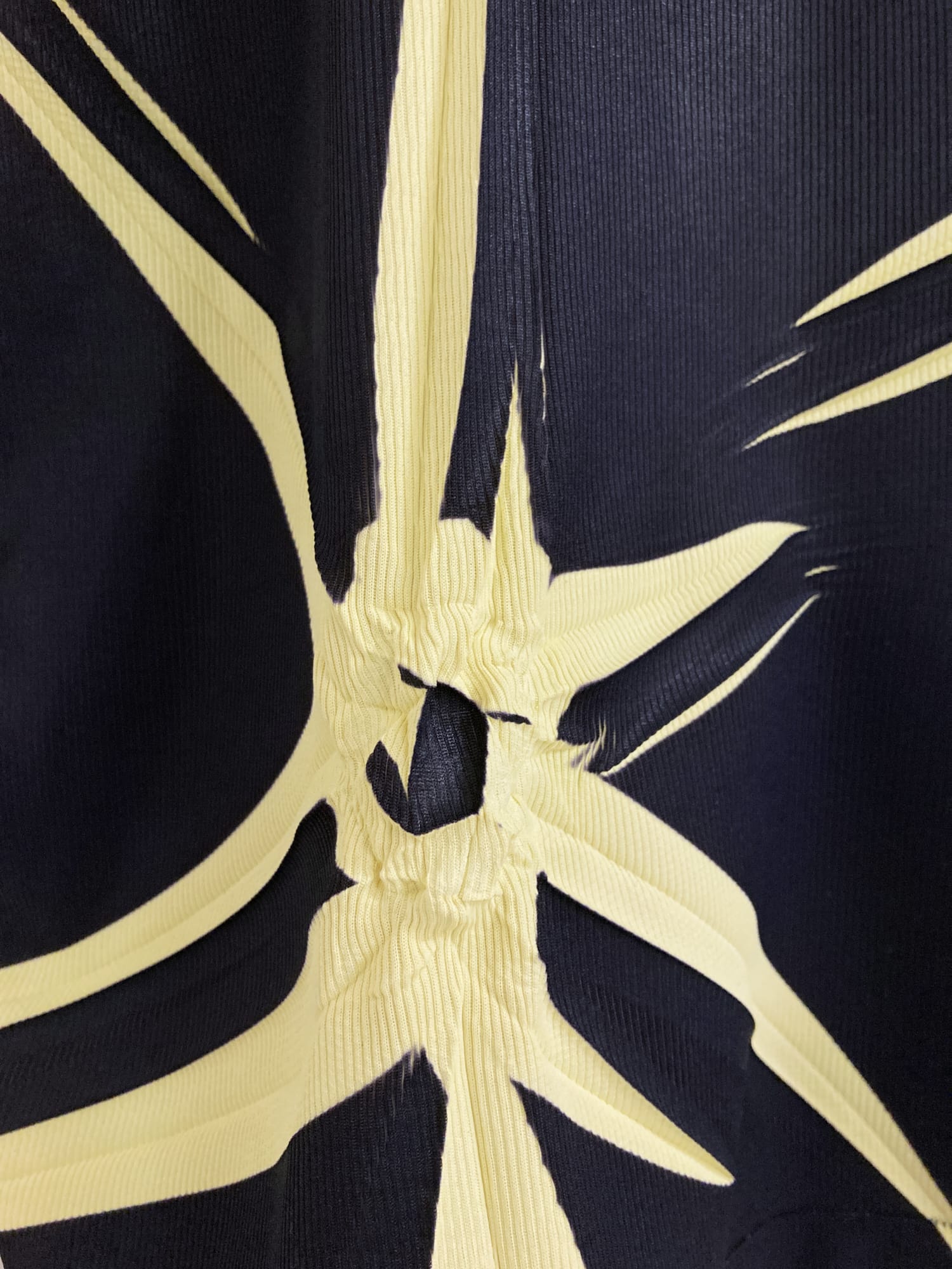 Yoshiyuki Konishi Ficce Uomo 90s black polyester shibori-dyed t