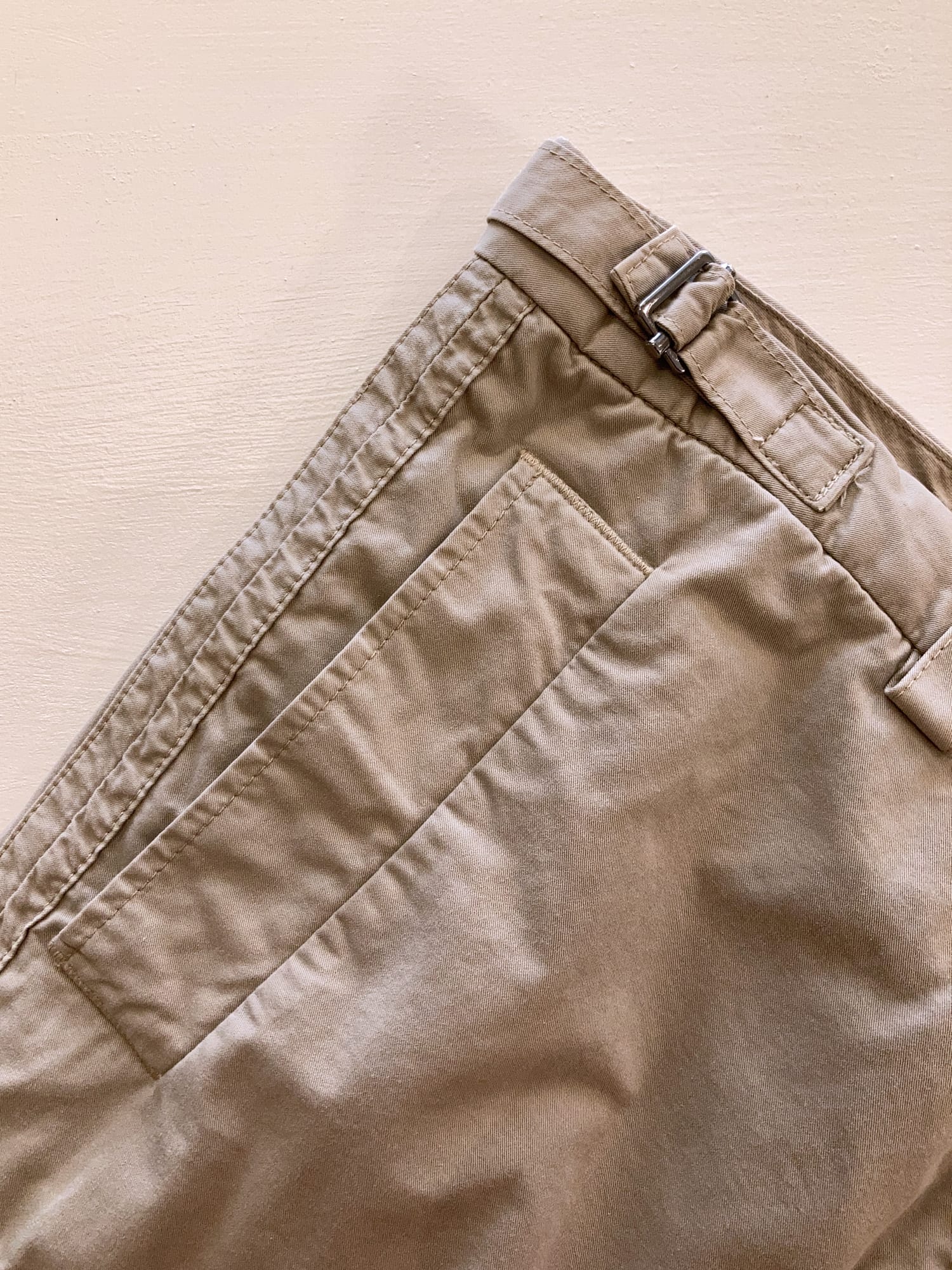 New York Industrie by Kostas Murkudis beige cotton cargo pants